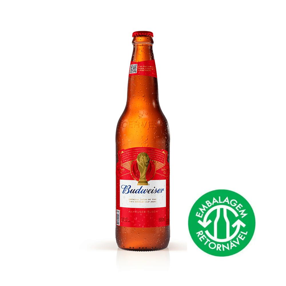 Budweiser 600ml | Apenas o Líquido - 12 Unidades