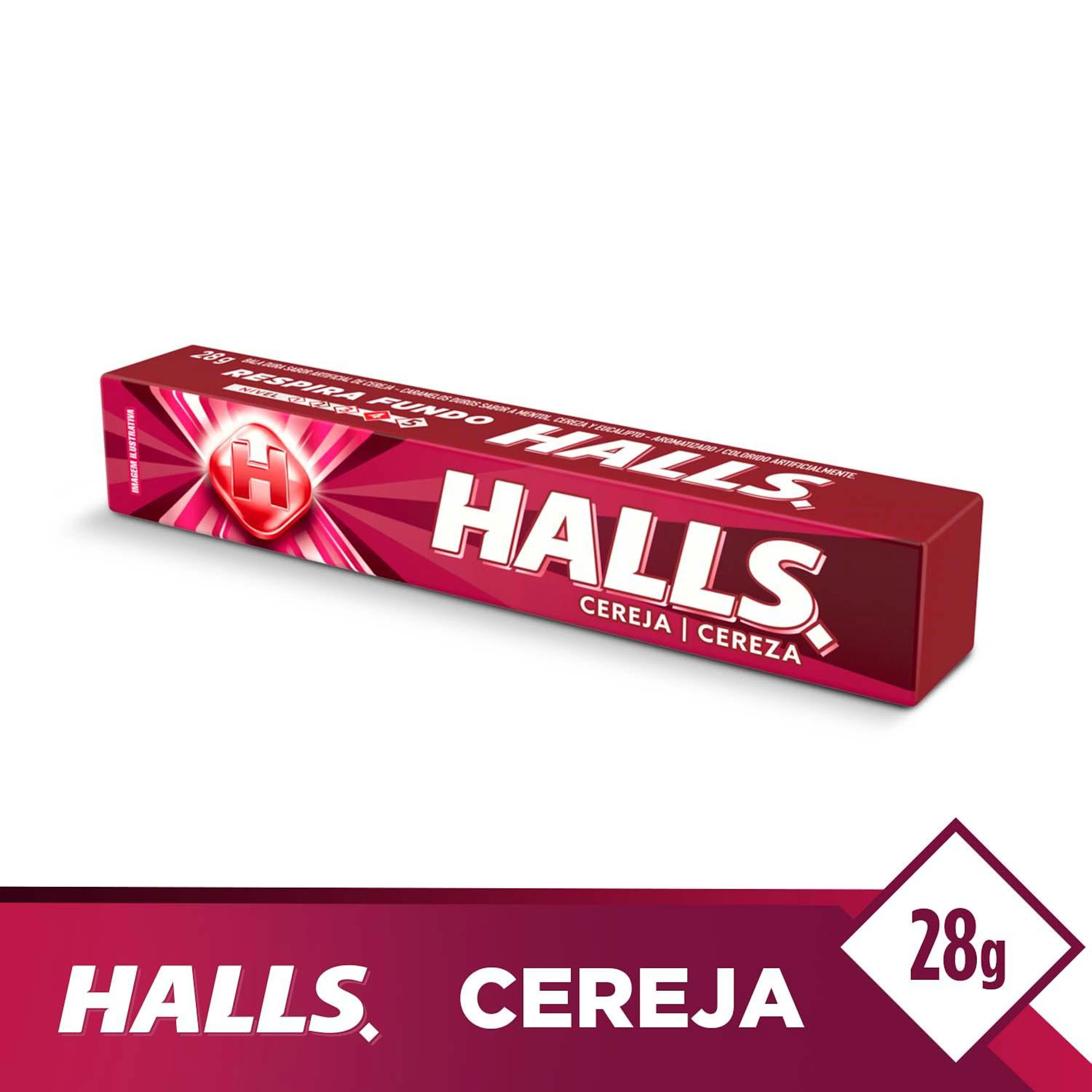 Bala Halls Cereja 28g