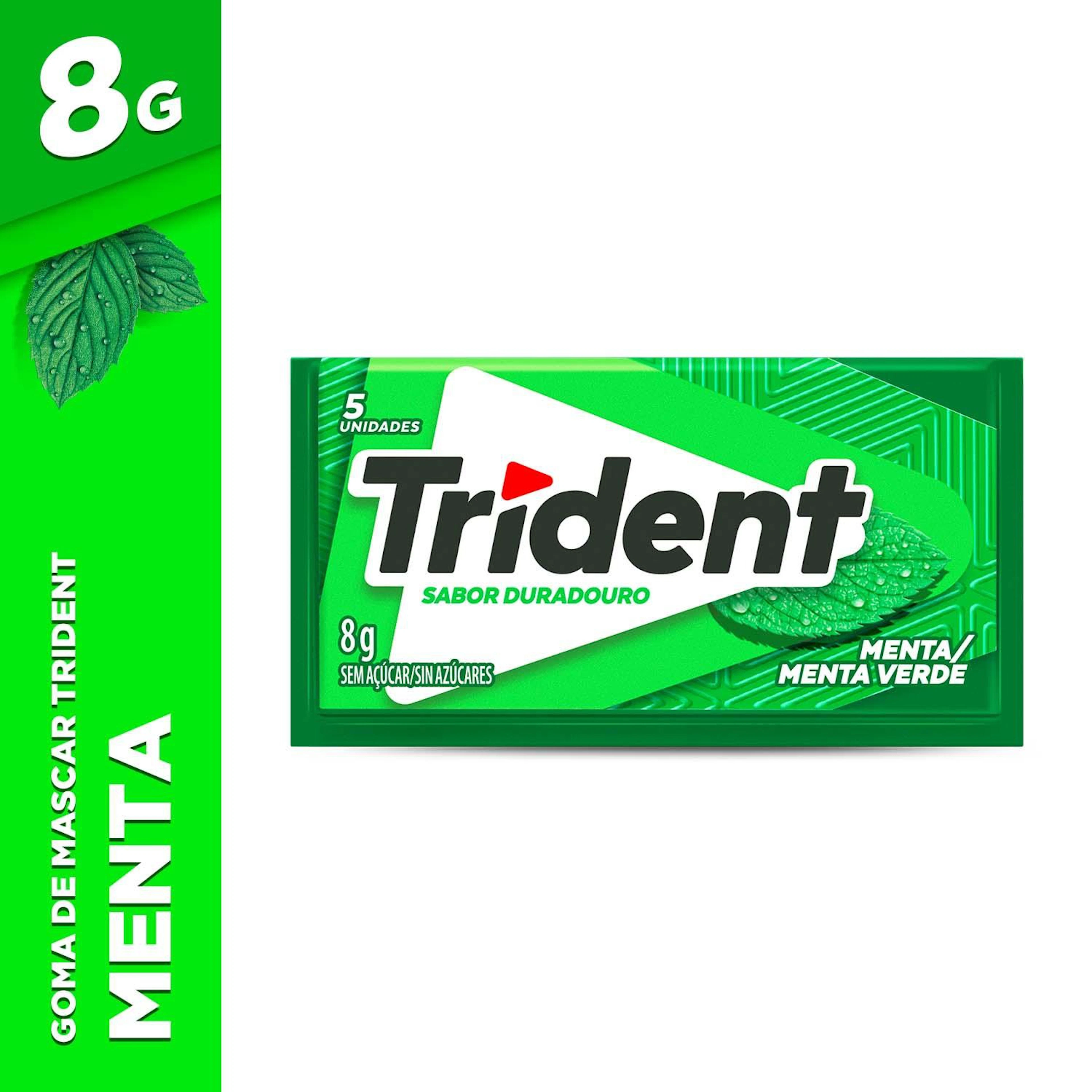 Chiclete Trident Menta 8g