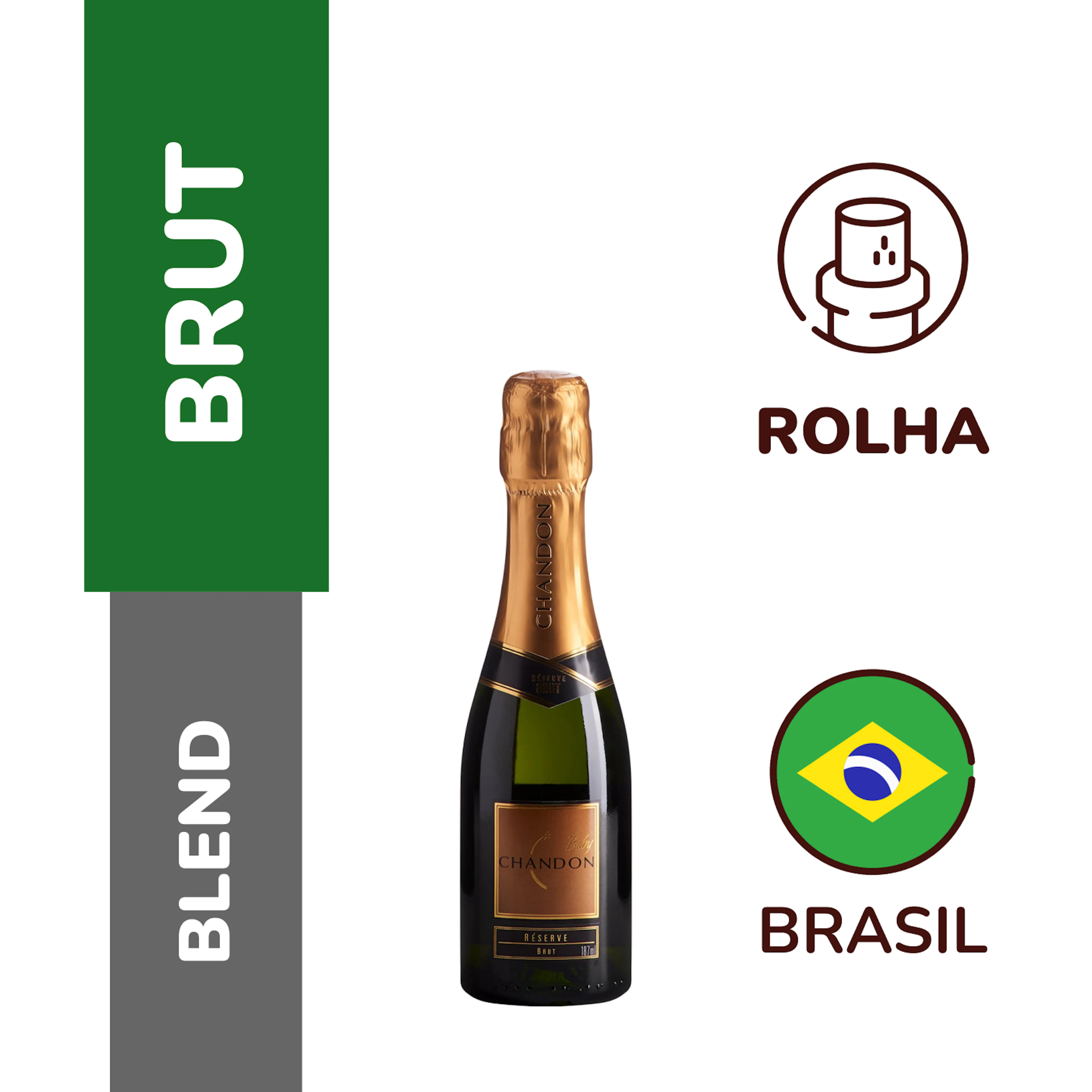 Espumante Chandon Réserve Brut Baby 187ml