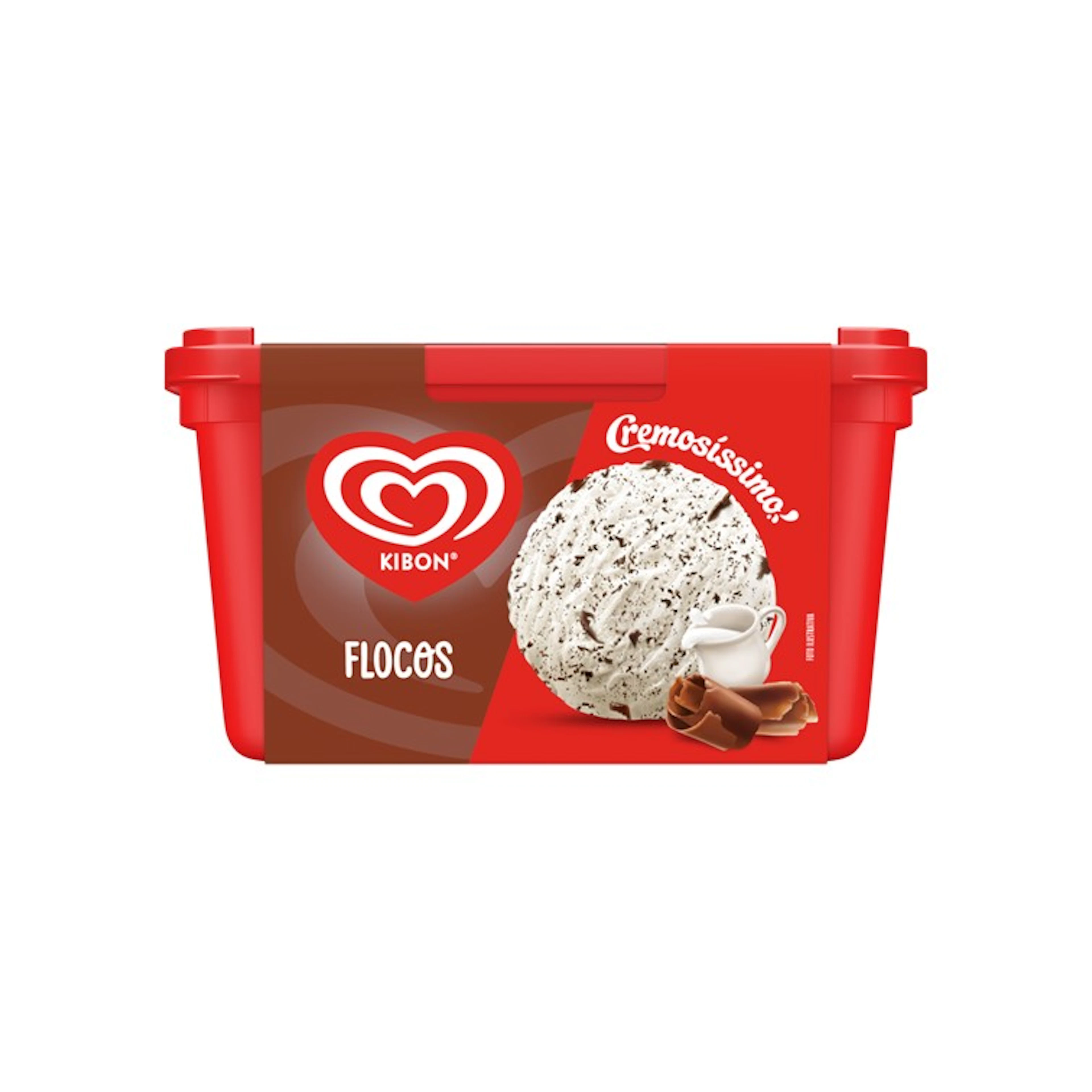 Sorvete Kibon Pote Cremosíssimo Flocos 1,5L
