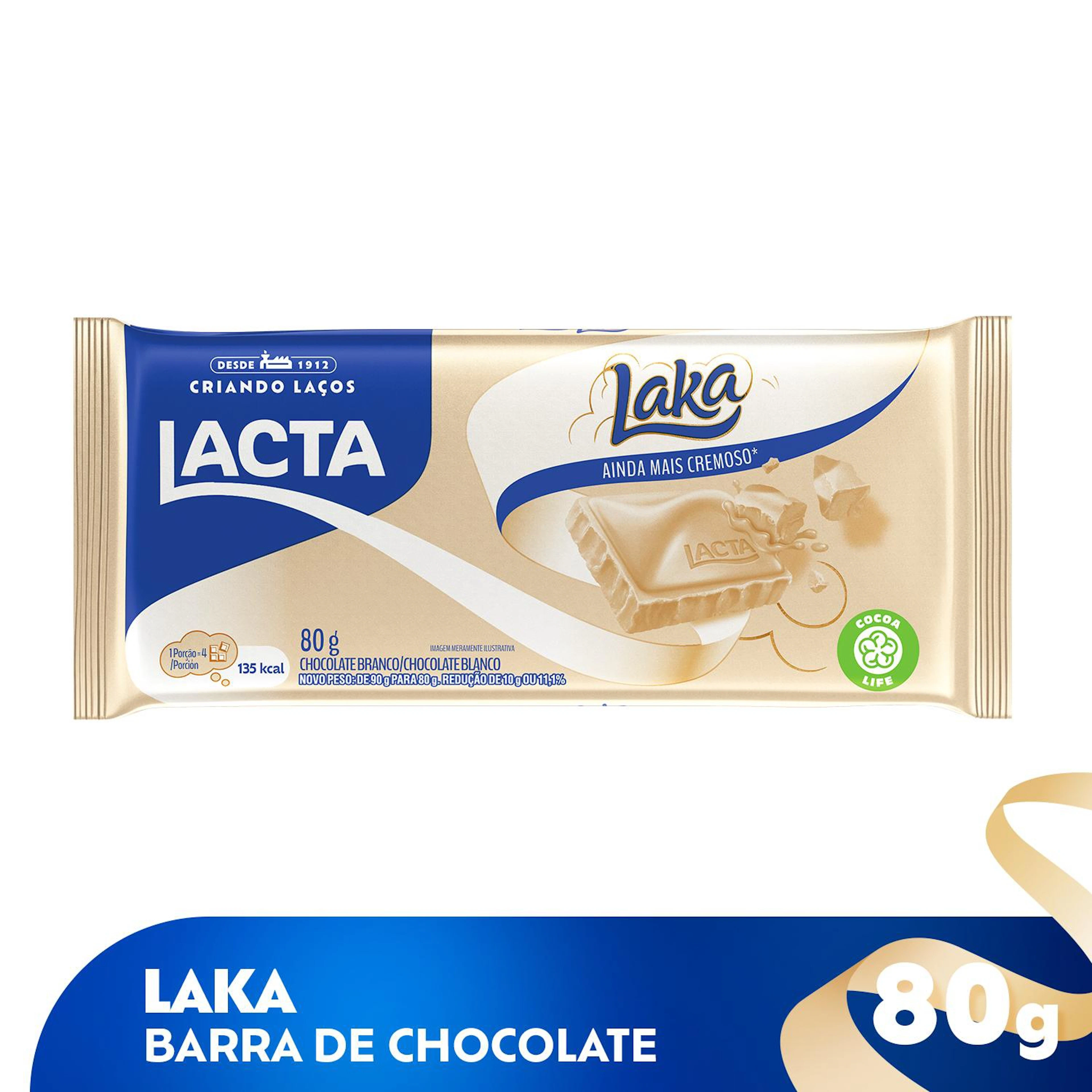 Chocolate Branco Laka 80g