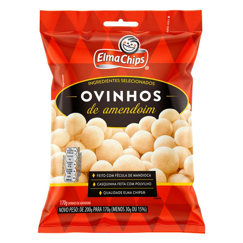 Zé Delivery Ovinhos de Amendoim Elma Chips 170g