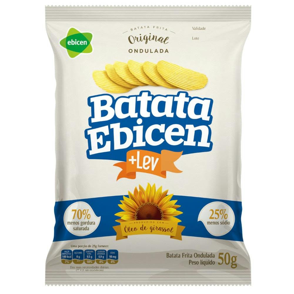 Batata Ondulada Original Ebicen 50g
