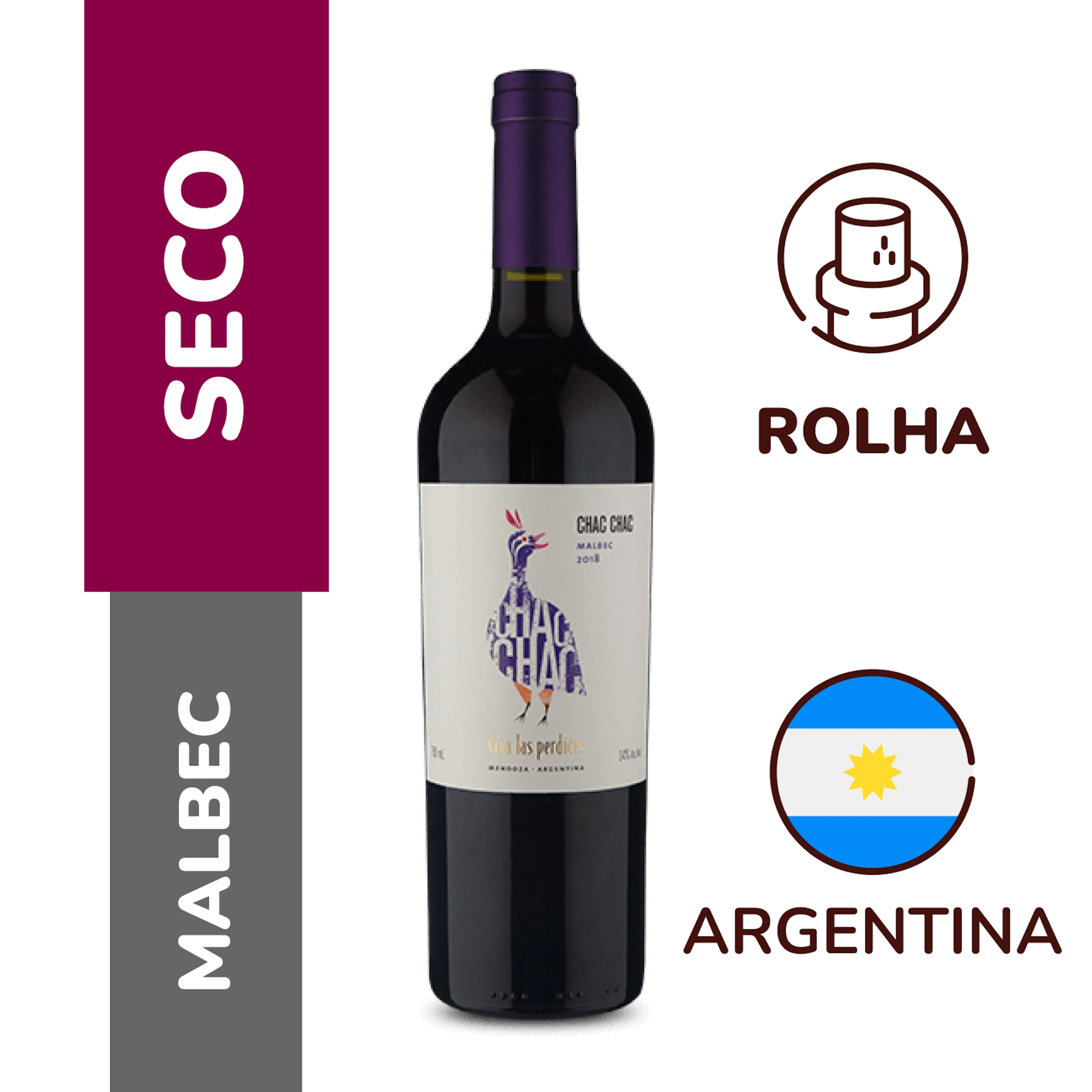 Vinho Tinto Malbec Chac Chac 750ml