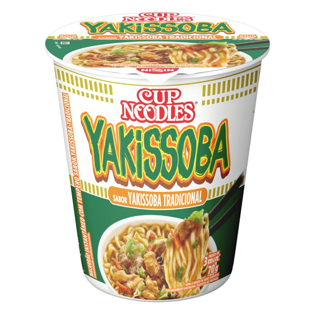 Cup Noodles Yakissoba Tradicional Nissin Miojo 70g