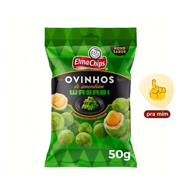 Ovinhos de Amendoim Wasabi Elma Chips 50g