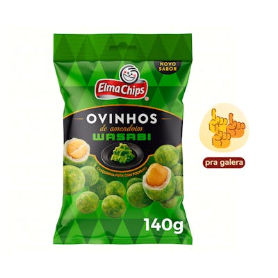 Ovinhos de Amendoim Wasabi Elma Chips 140g