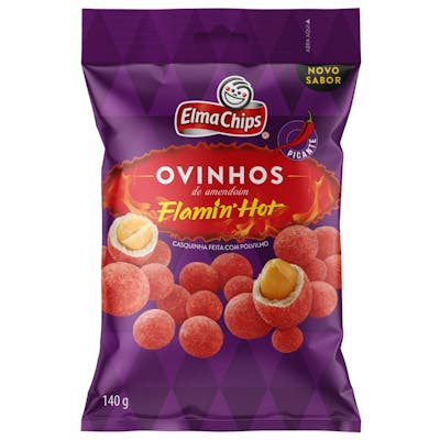 Ovinhos de Amendoim Flamin Hot Elma Chips 140g