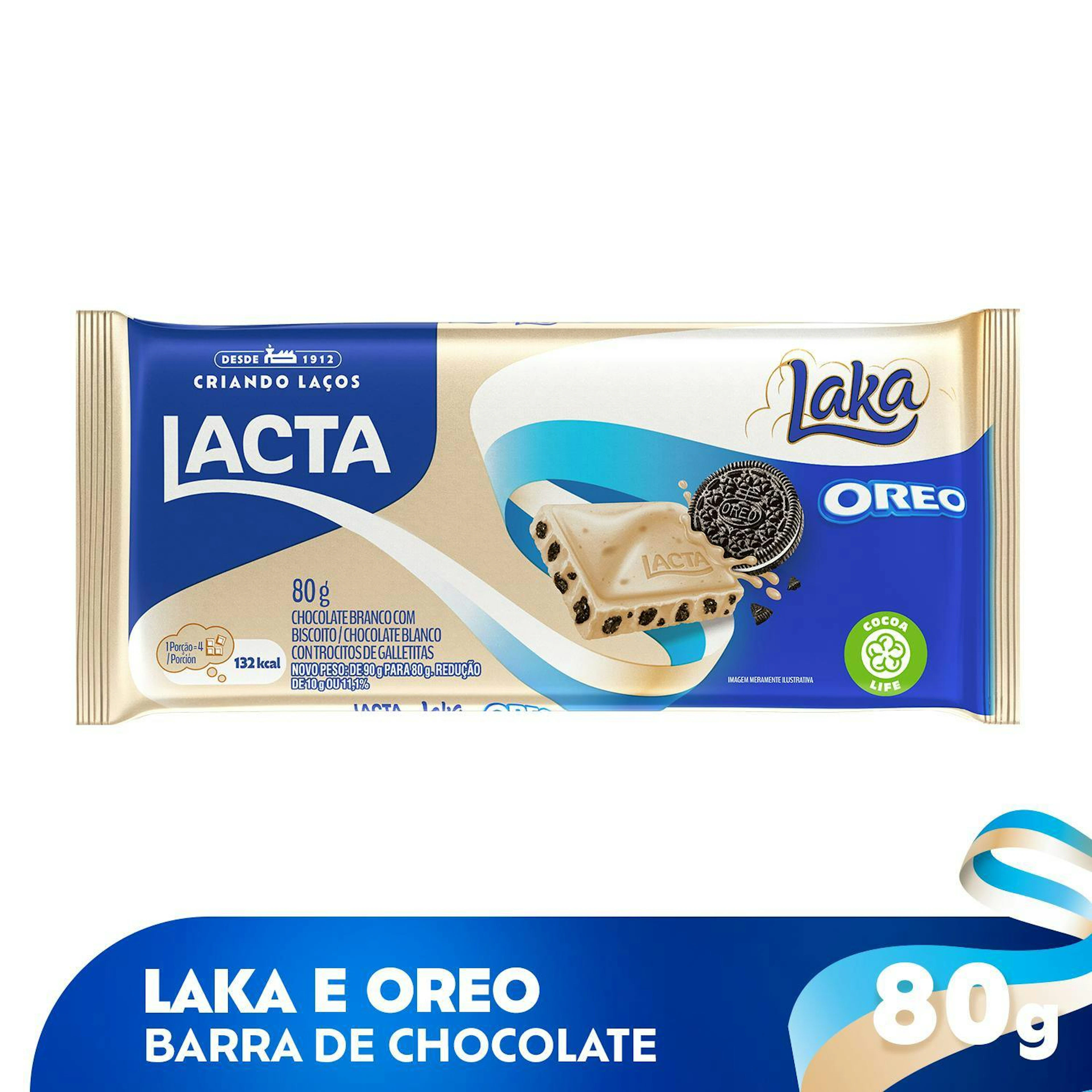 Chocolate Lacta Laka Oreo 80g