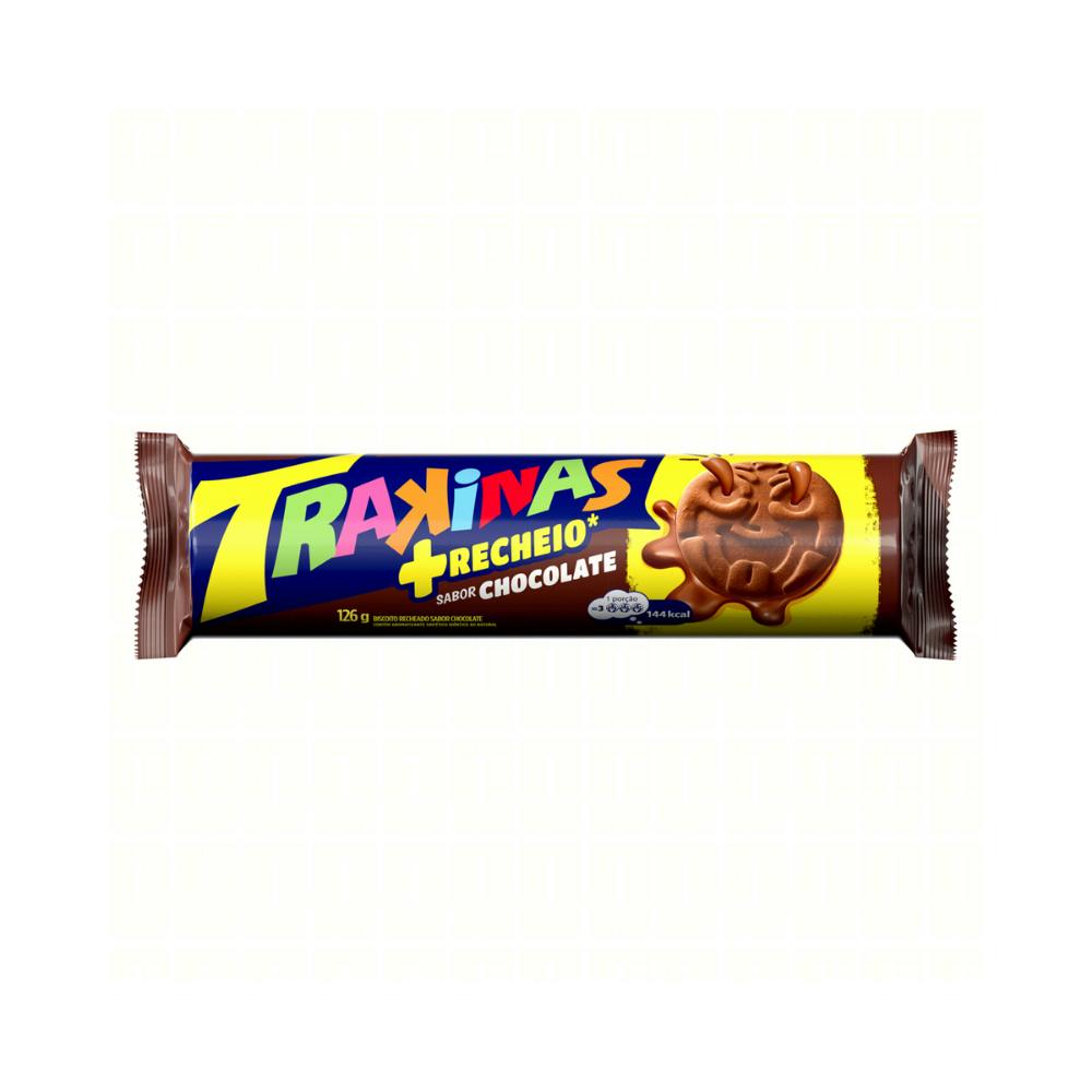 Biscoito Trakinas Mais Chocolate 126g