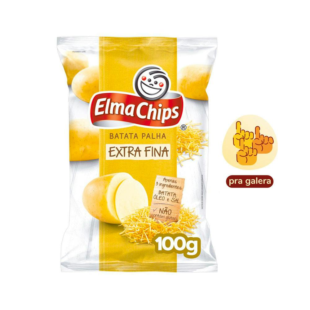 Batata Palha Extra Fina Elma Chips 100g