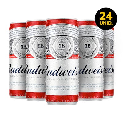 Budweiser 350ml - Pack de 24 unidades