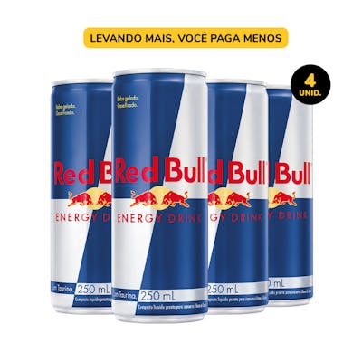 Red Bull Energy Drink 250ml - Pack 4 unidades