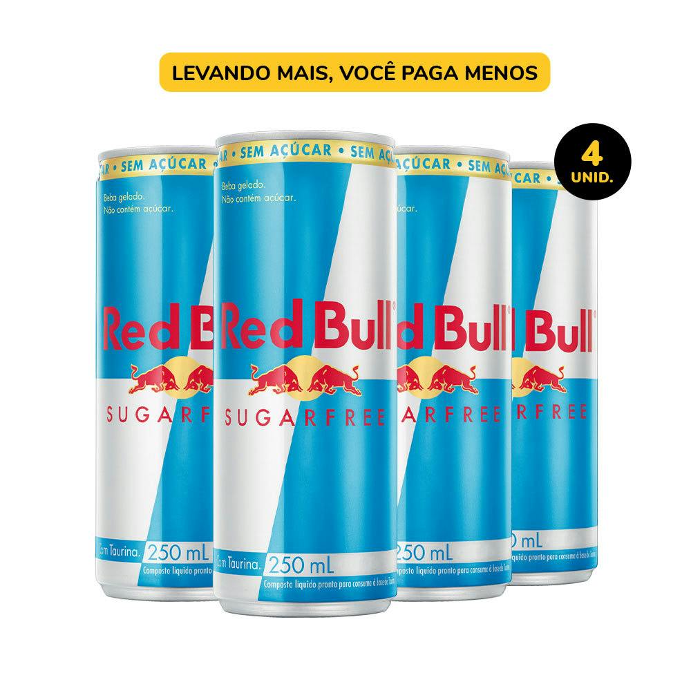 Red Bull Sugarfree 250ml - Pack 4 unidades