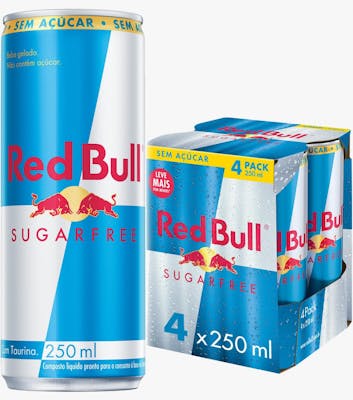 Red Bull Sugarfree 250ml - Pack 4 unidades