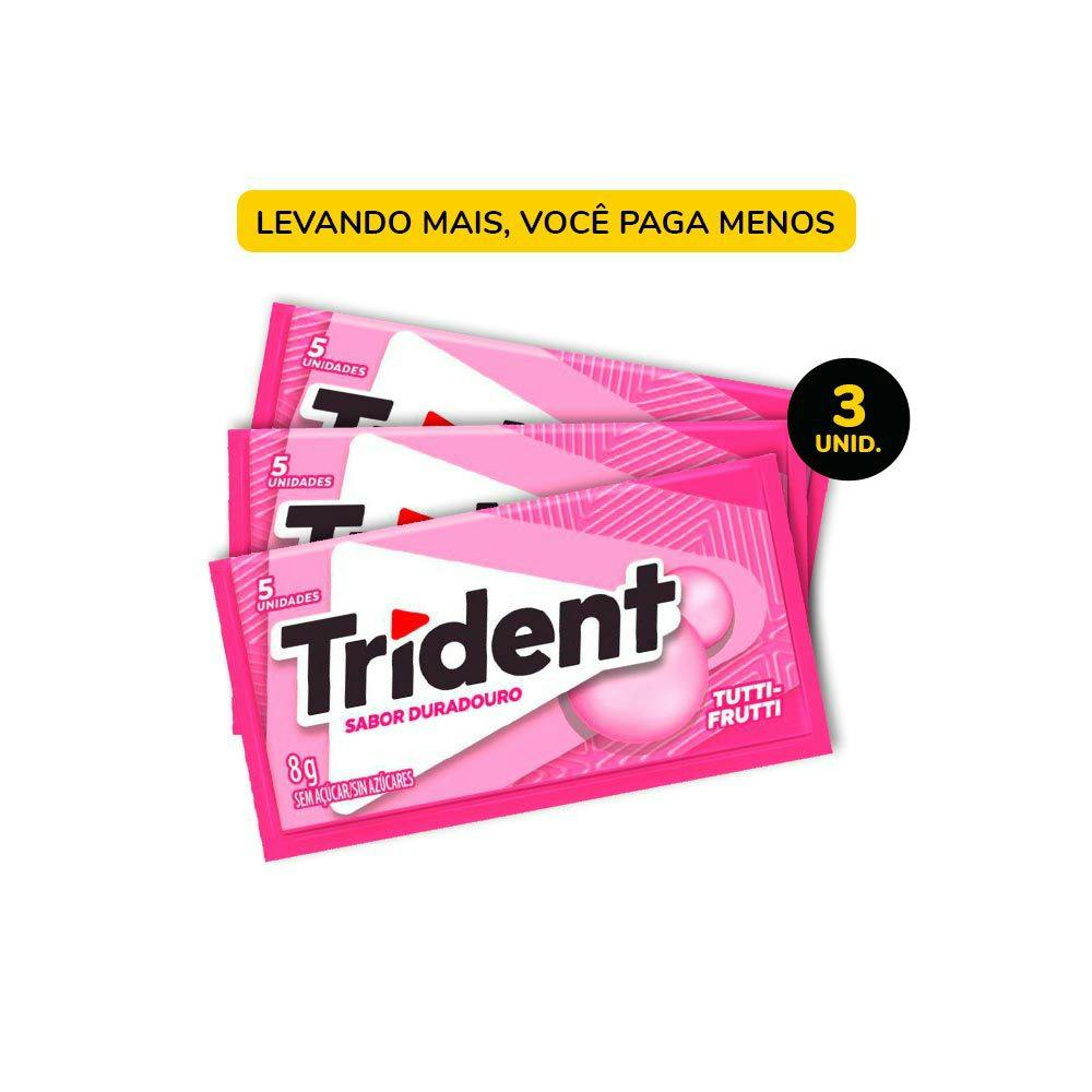Trident Tutti Frutti 8g - 3 unidades