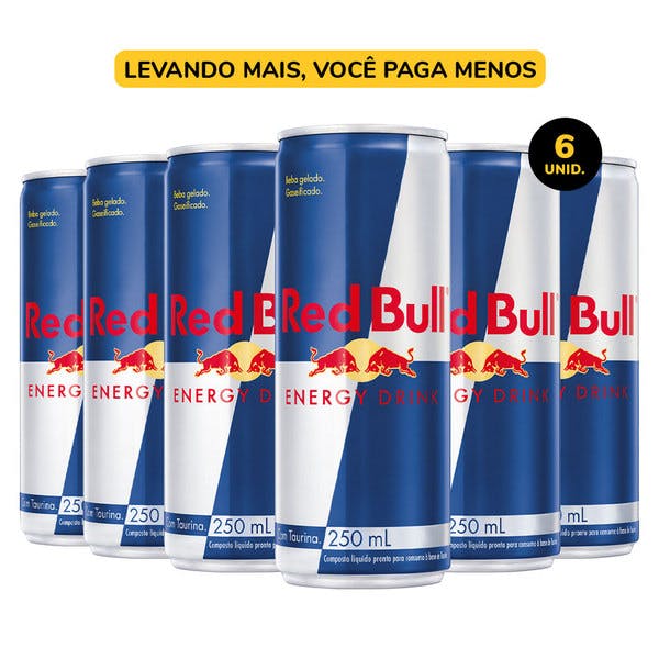 Red Bull Energy Drink 250ml - Pack 6 unidades