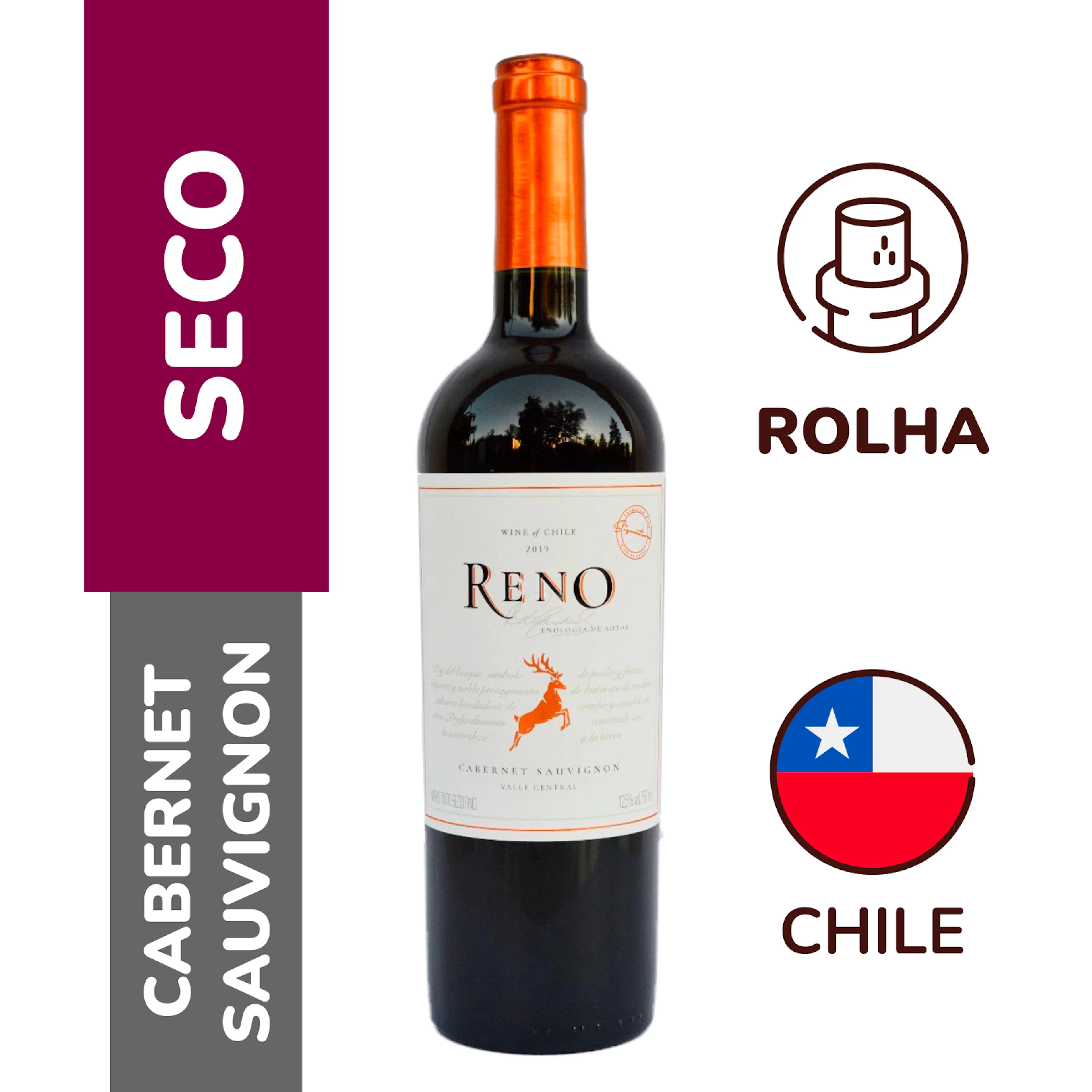 Vinho Tinto Cabernet Sauvignon Reno 750ml