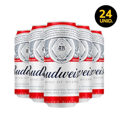 Budweiser 473ml - Pack de 24 Unidades