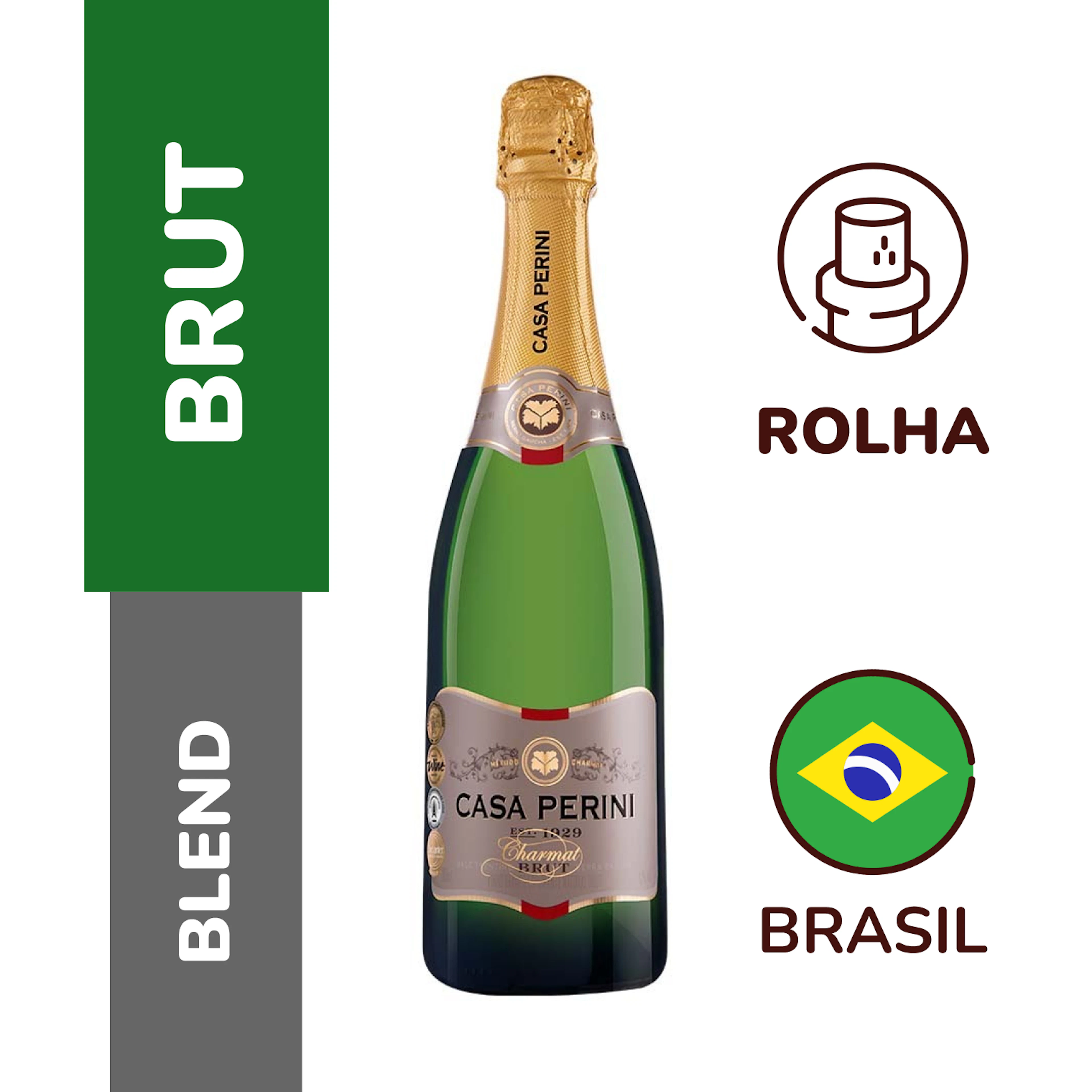 Espumante Brut Charmat Casa Perini 750ml