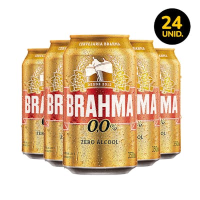 Brahma Zero 350ml - Pack de 24 Unidades
