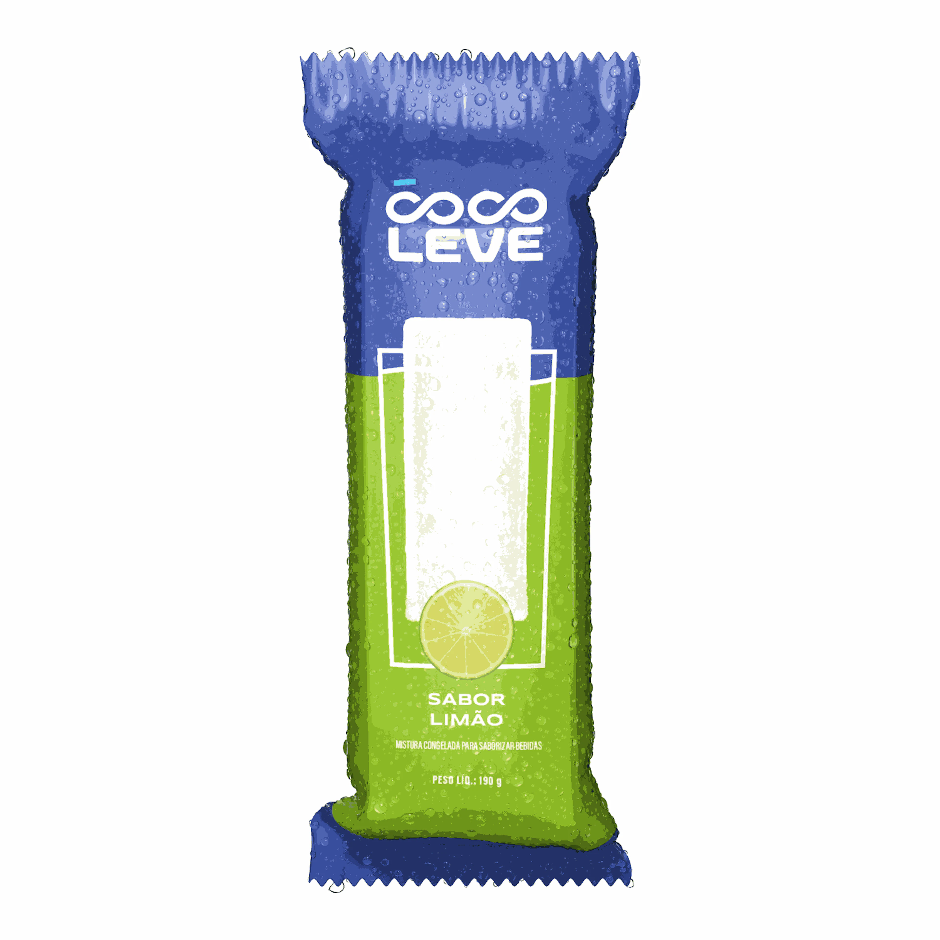 Gelo Saborizado Limão Coco Leve 190g