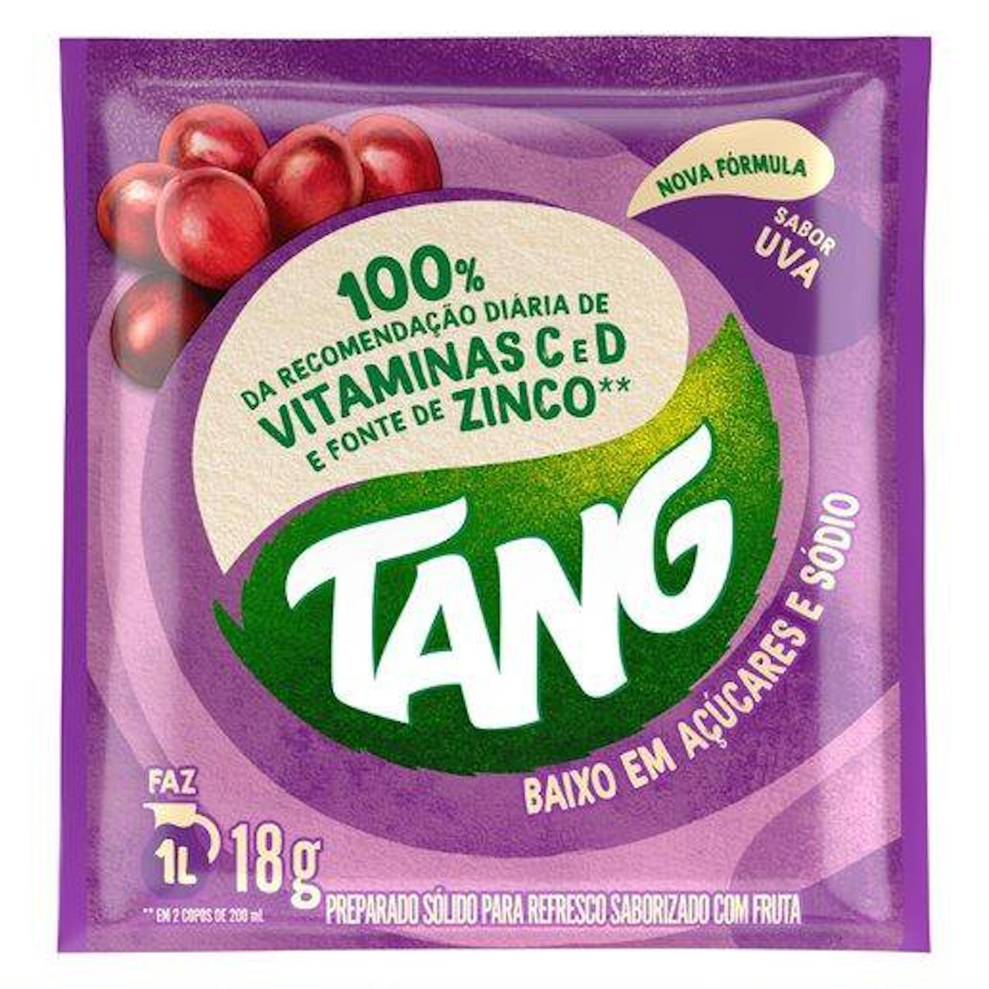 Suco em Pó Tang sabor Uva 18g