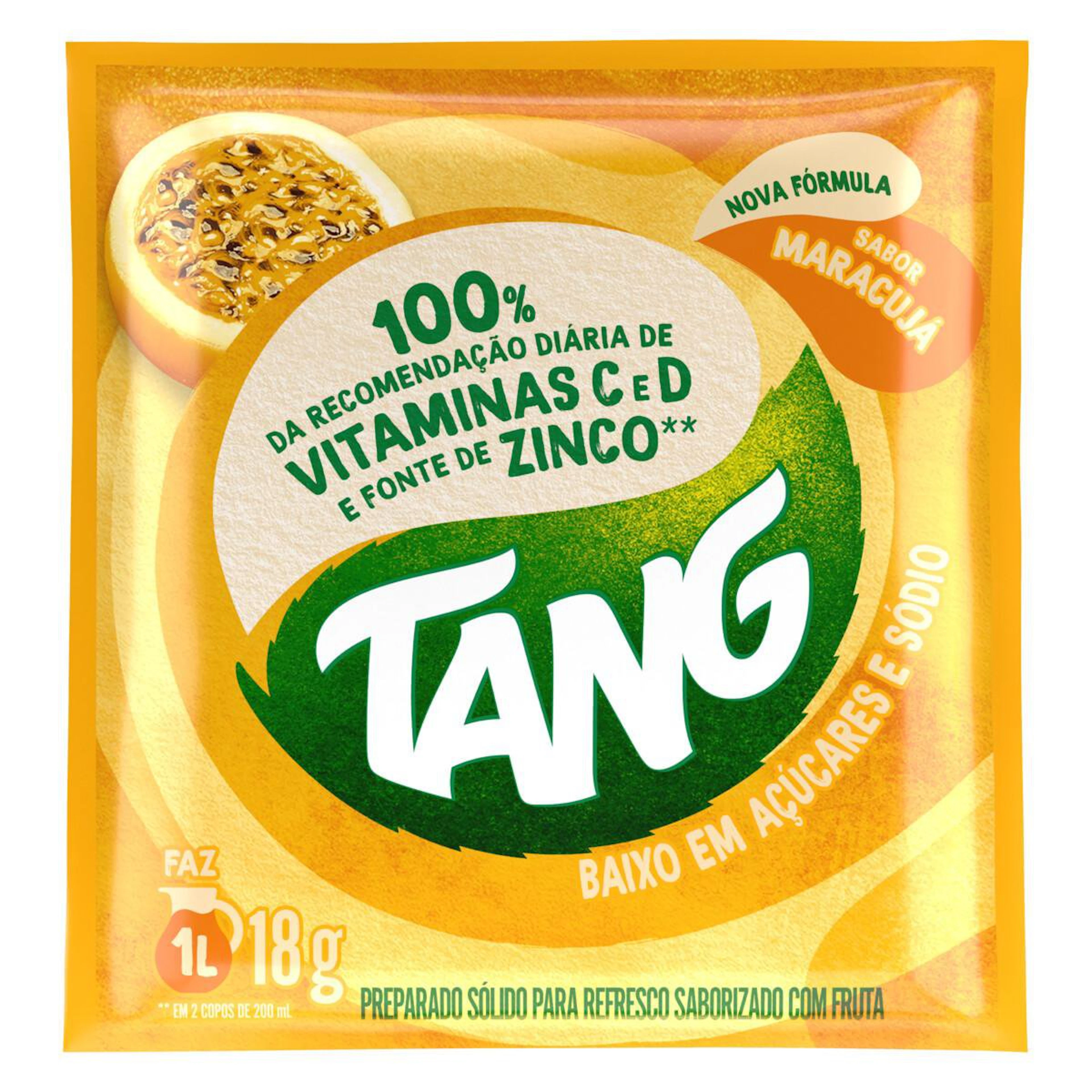 Suco em Pó Tang sabor Maracujá 18g