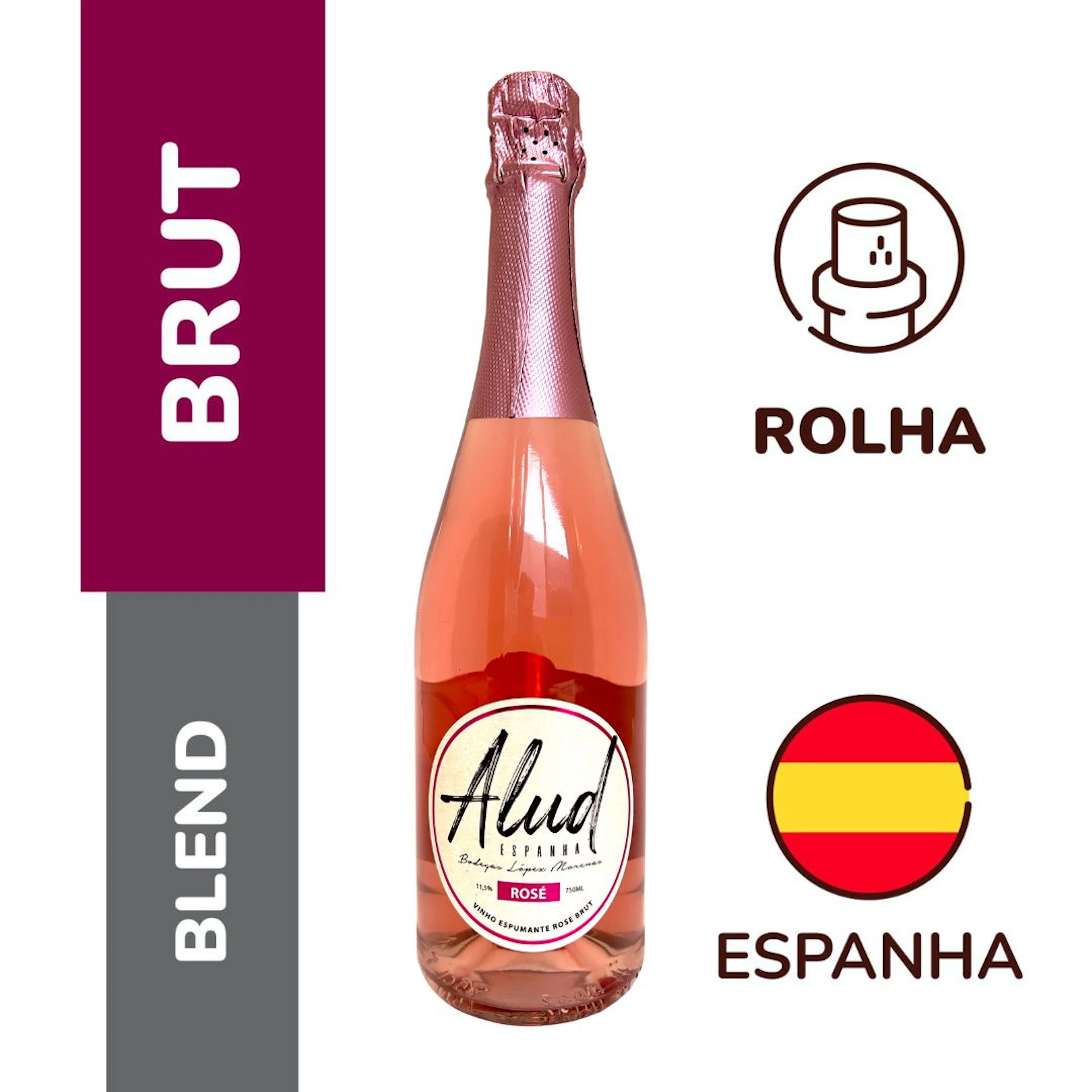 Espumante Rosé Brut Alud 750ml