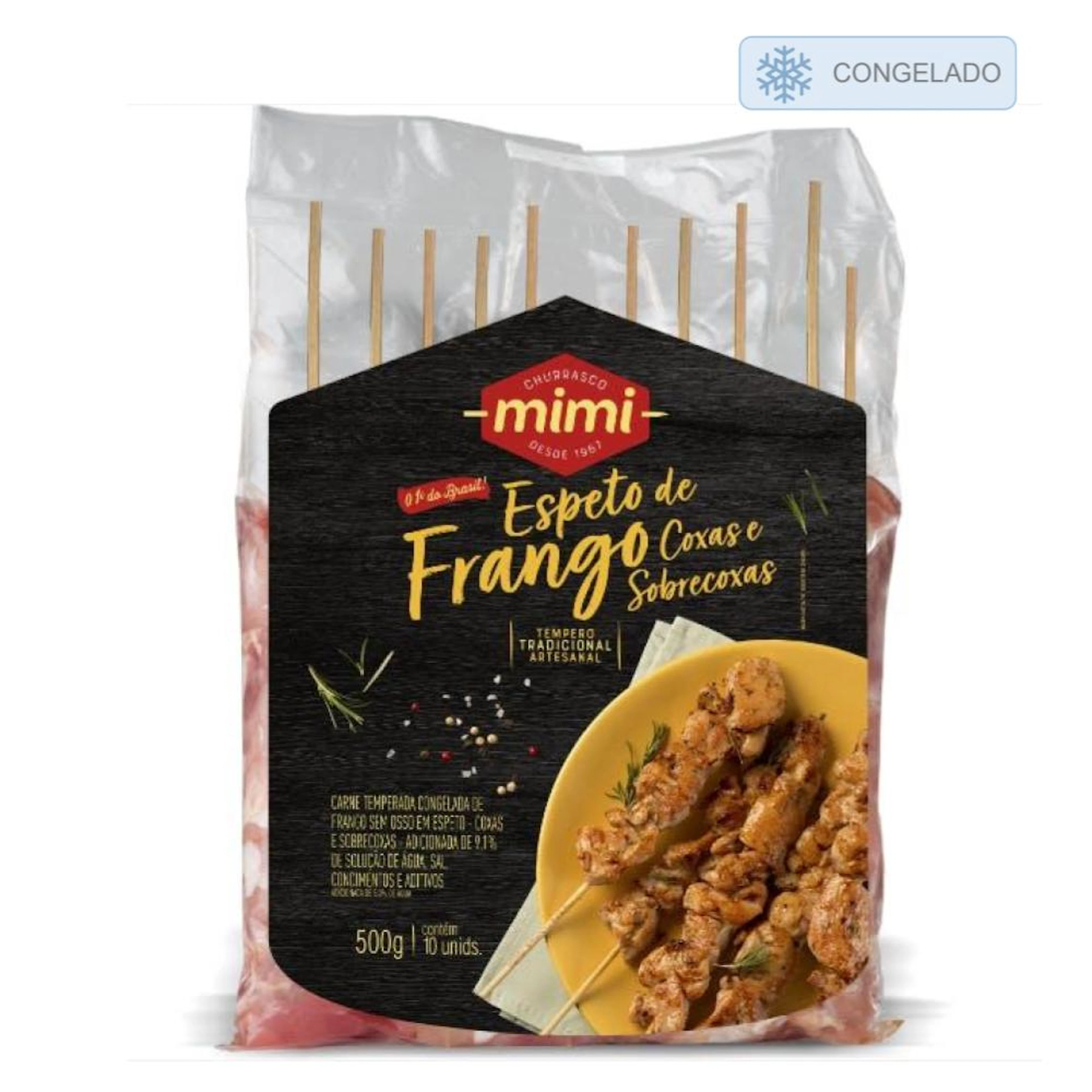 Espeto de Frango Coxa Mimi 500g | Congelado