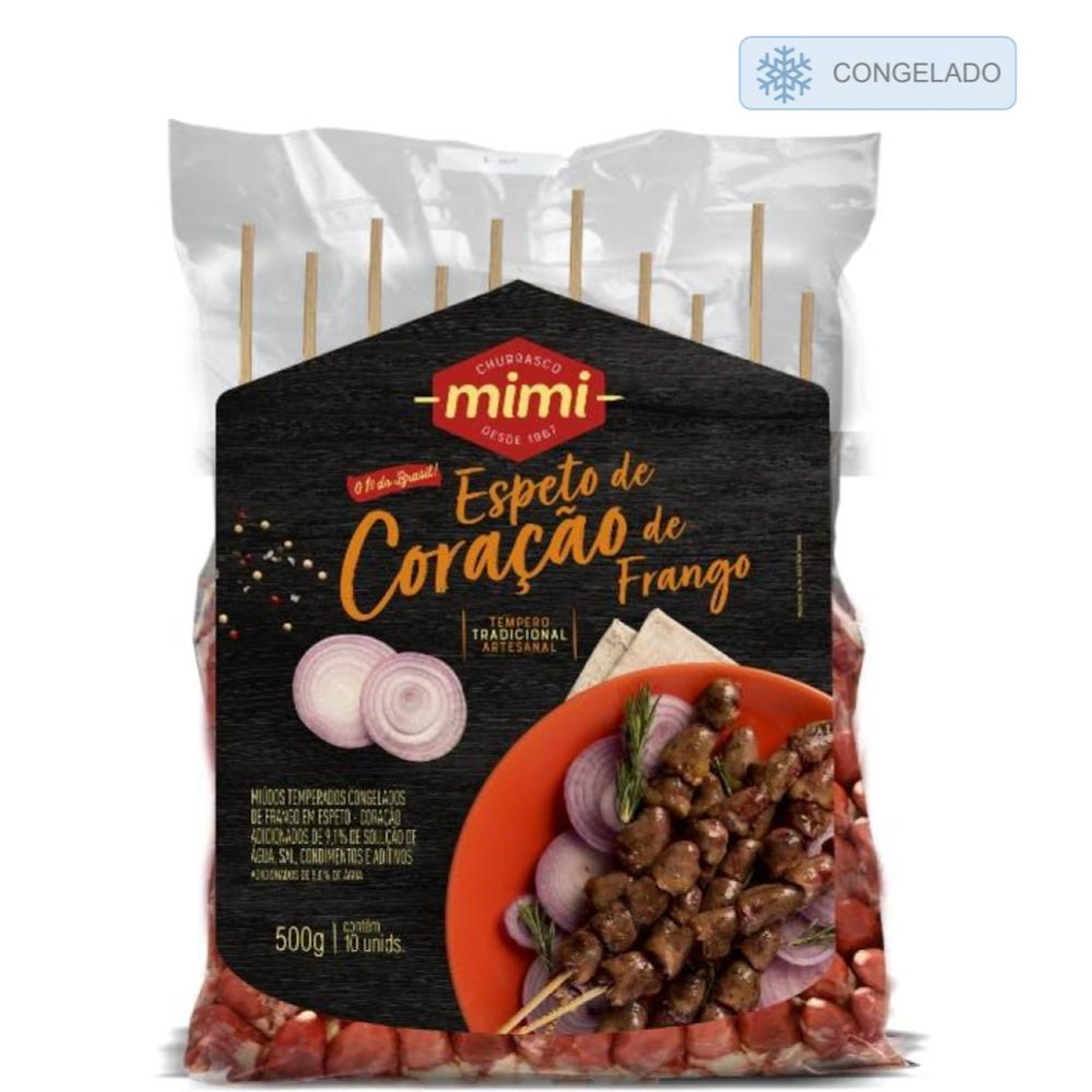 Espeto de Coração Mimi 500g | Congelado