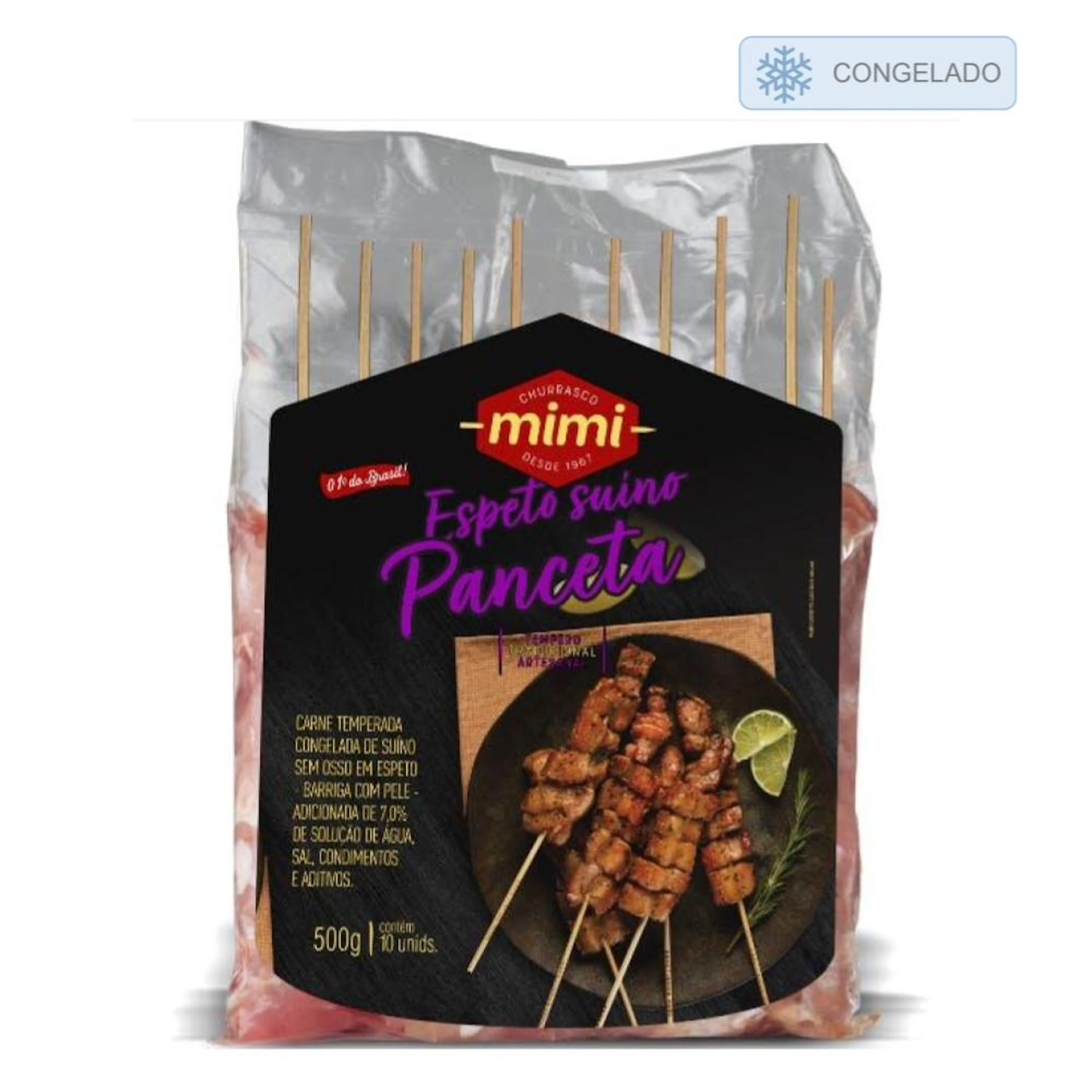Espeto de Panceta Suína Mimi 500g | Congelado