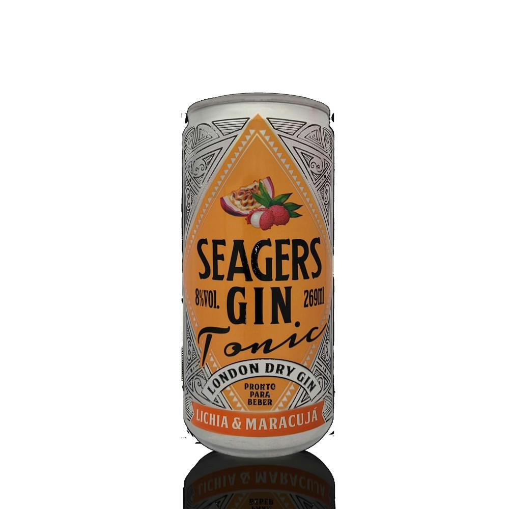 Seagers Gin Tonic Lichia e Maracujá Lata 269ml