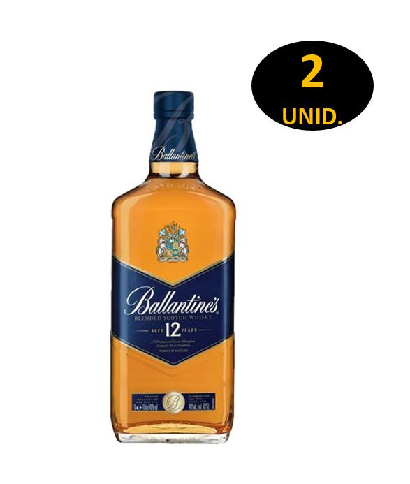 Whisky Ballantines 12 anos 1L - Combo 2 Unidades