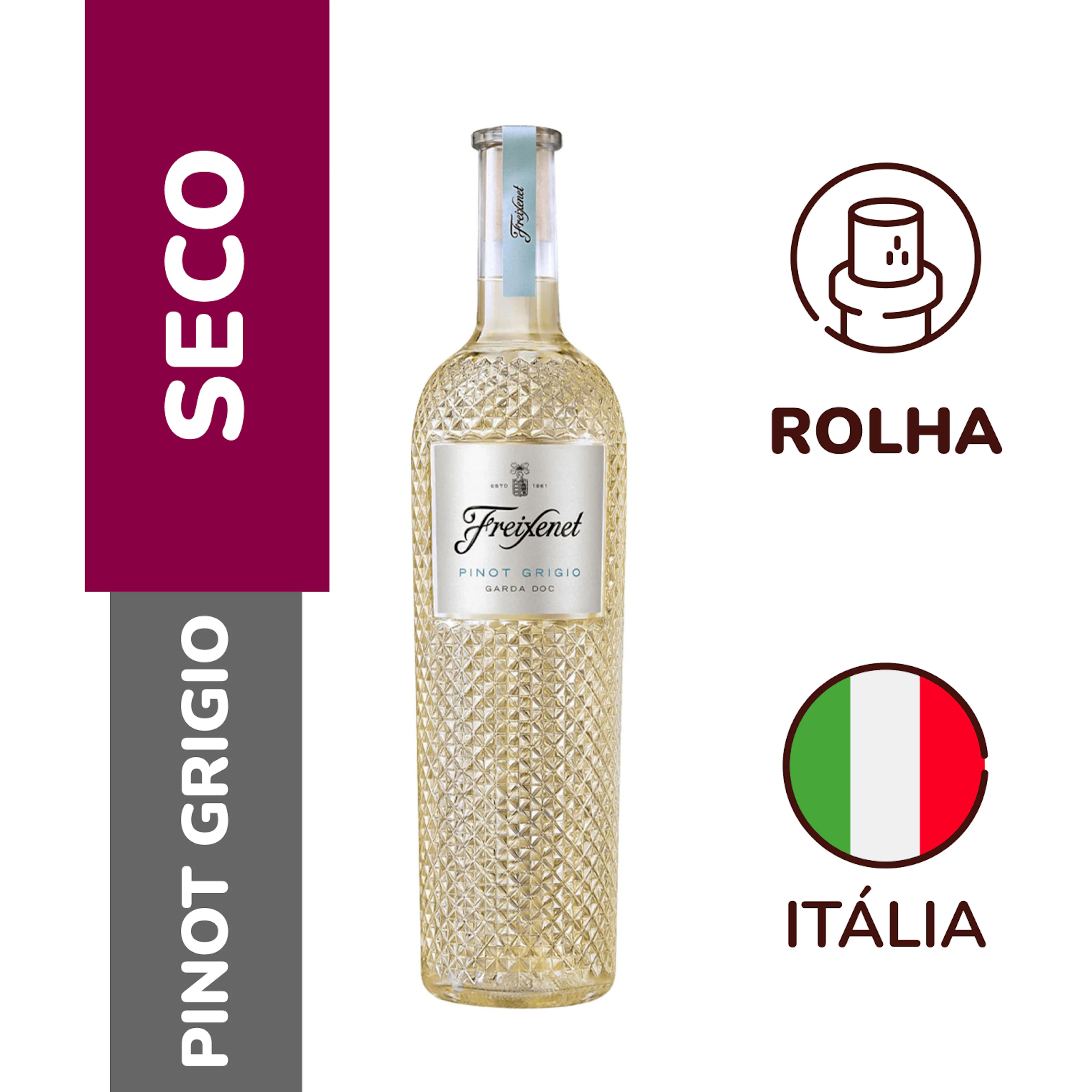 Vinho Branco Freixenet Seco Pinot Grigio D.O.C 750ml