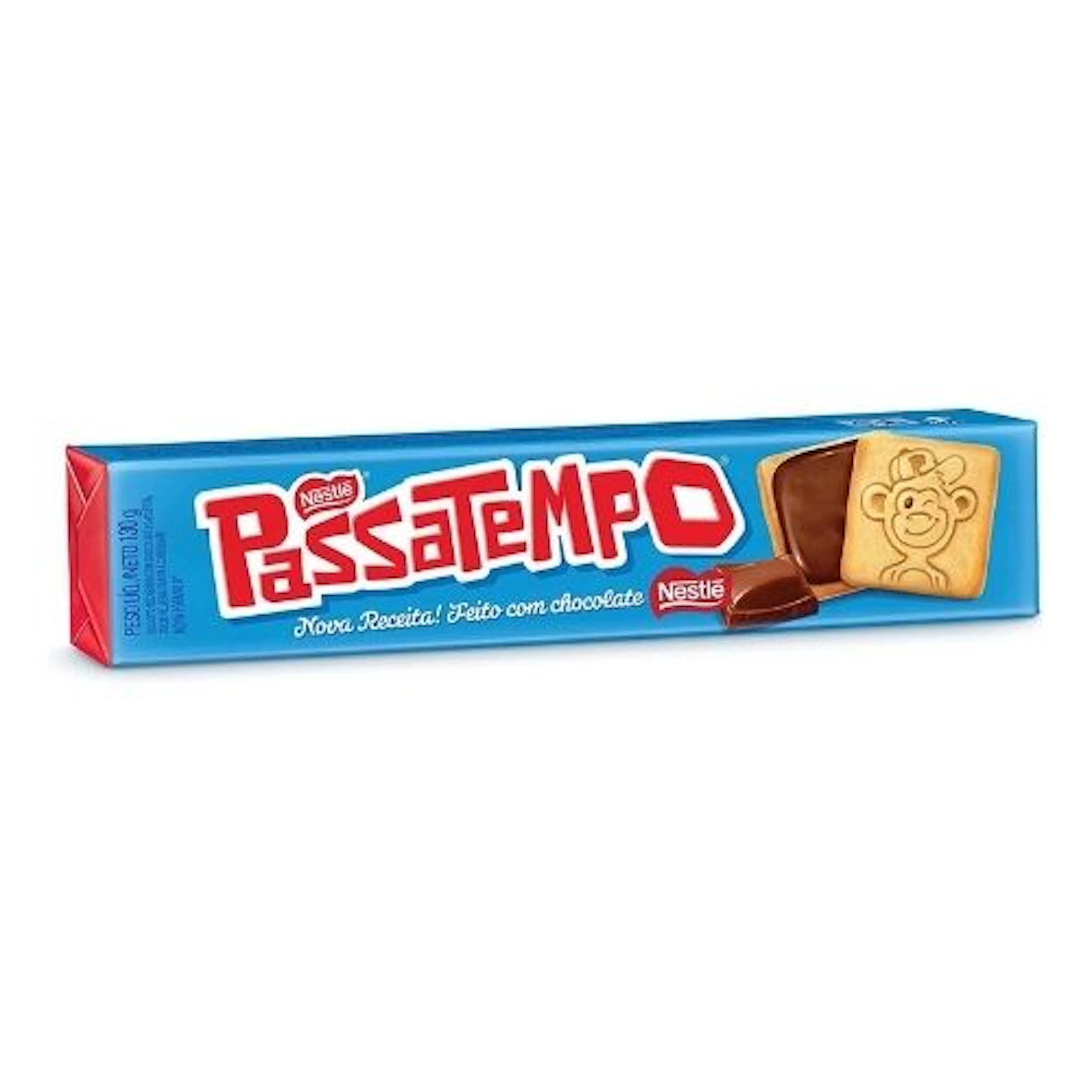 Biscoito Recheado Chocolate Passatempo 130g