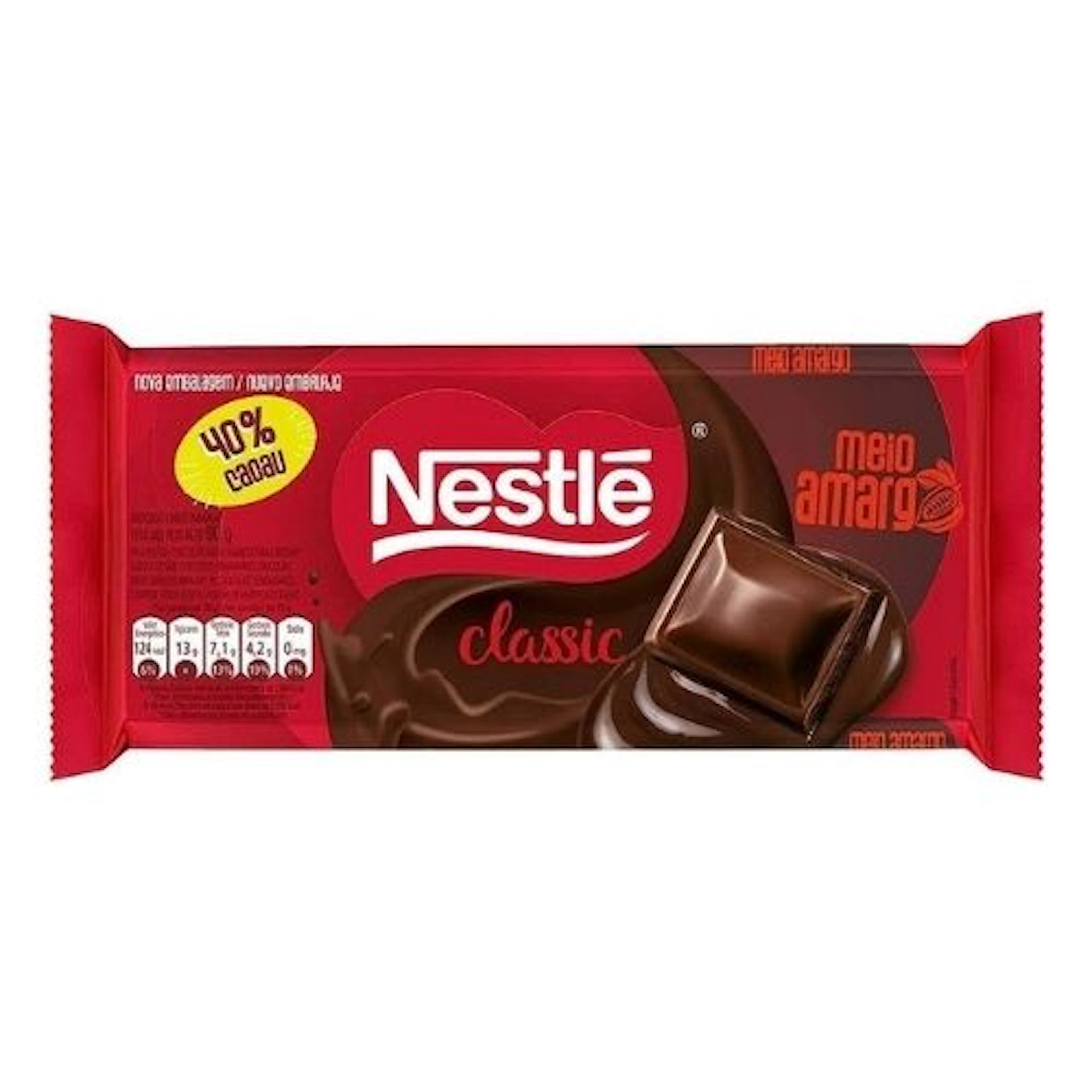 Chocolate Classic Meio Amargo 80g