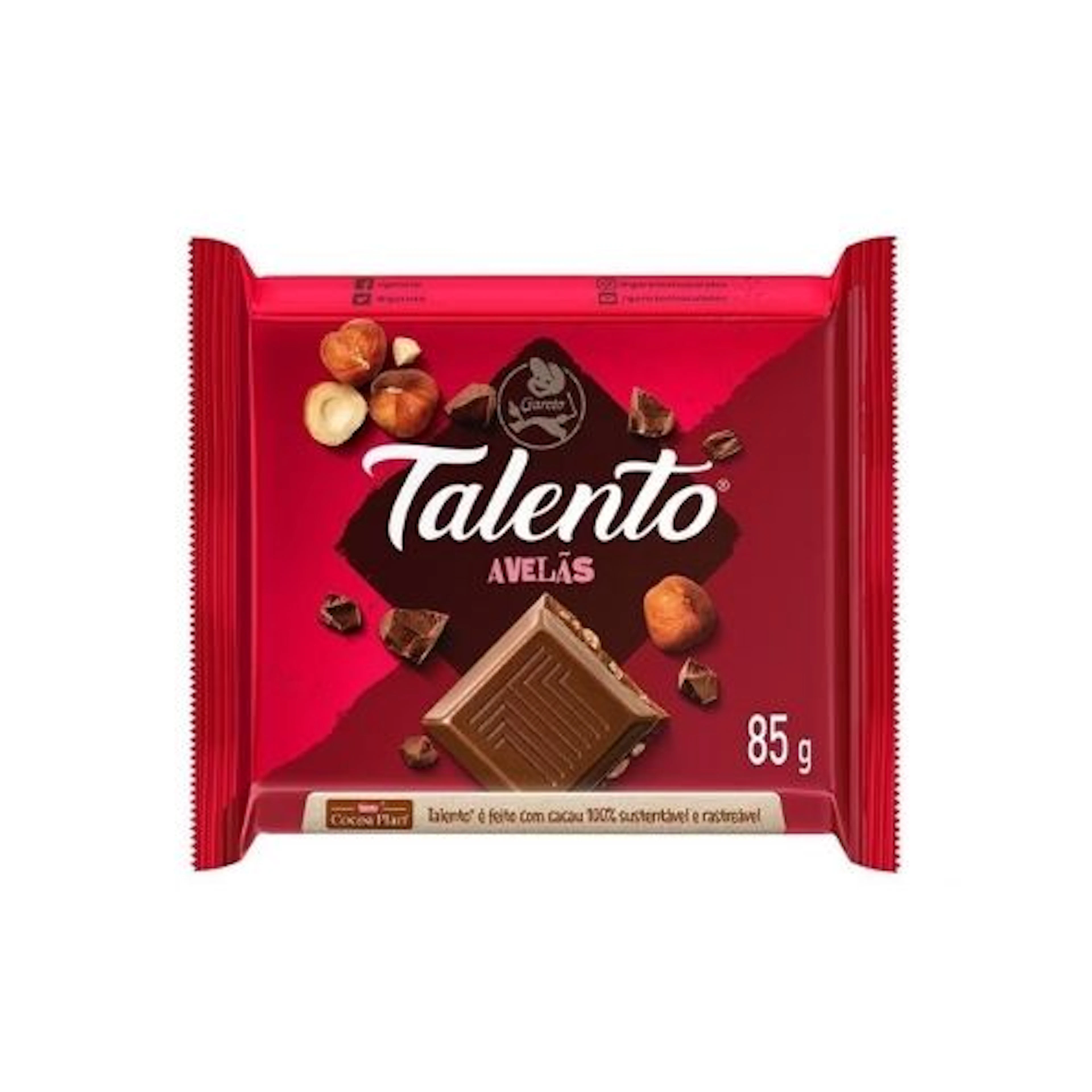 Chocolate Ao Leite com Avelãs Talento 85g