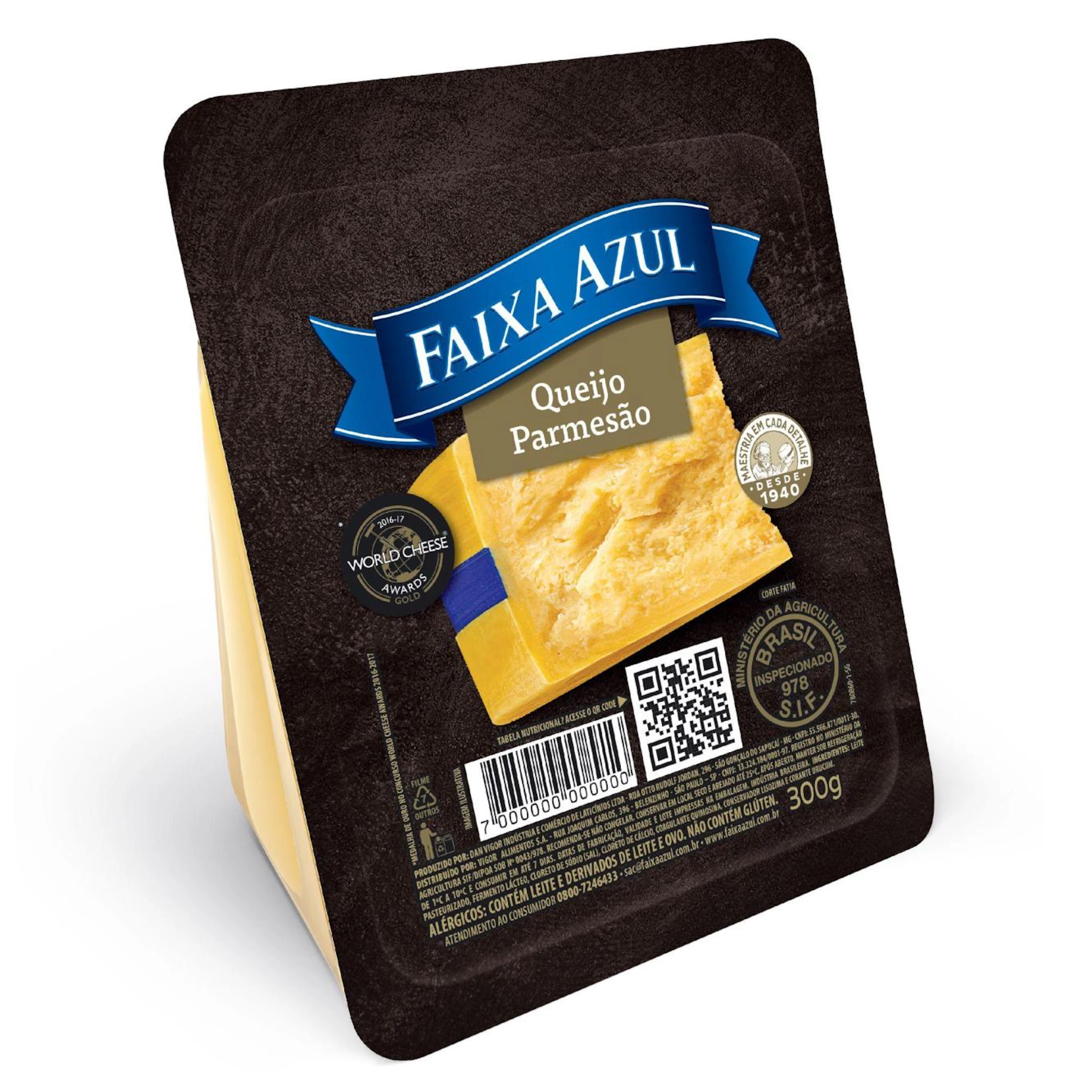 Queijo Parmesão Fatias Faixa Azul 300g
