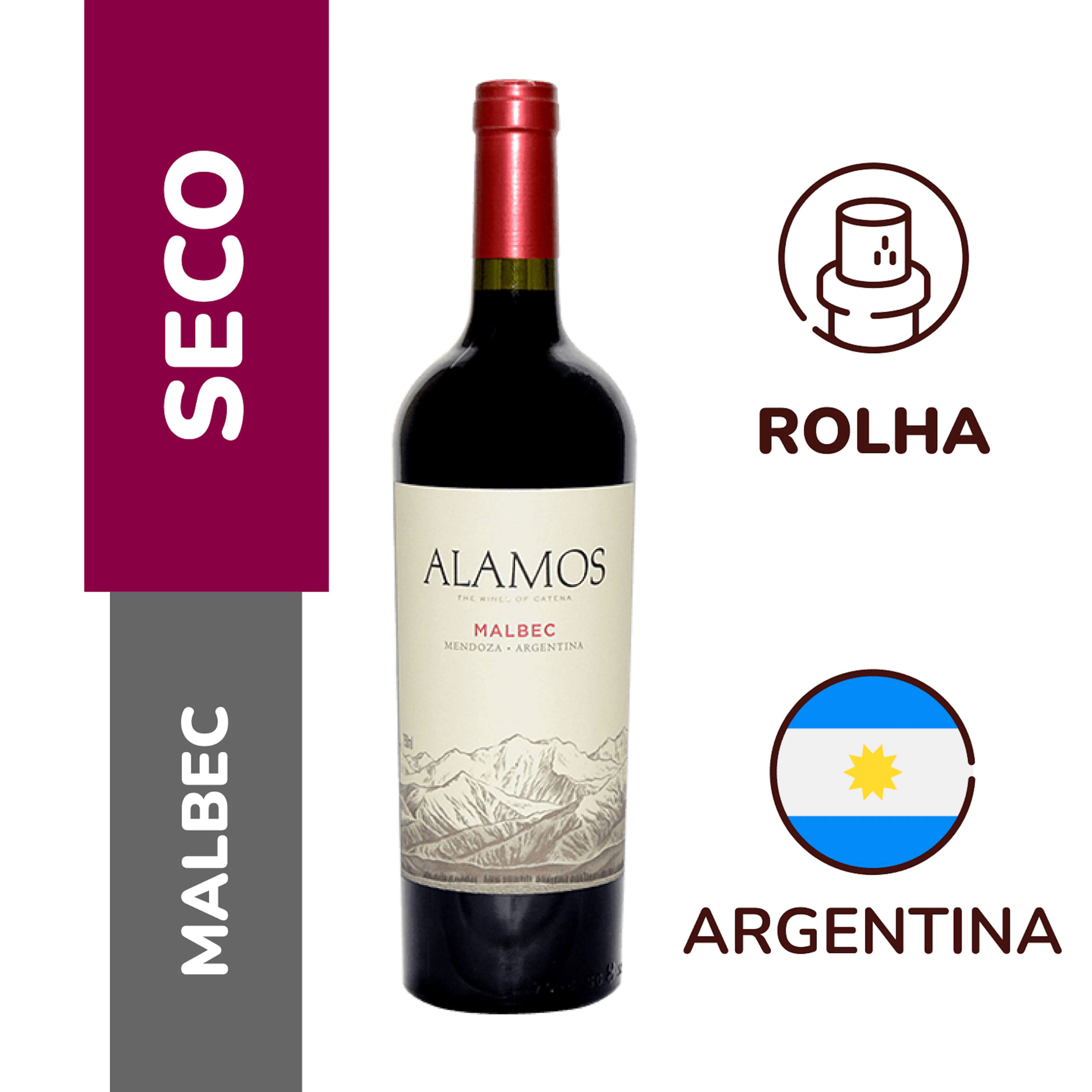 Vinho Tinto Malbec Alamos 750ml