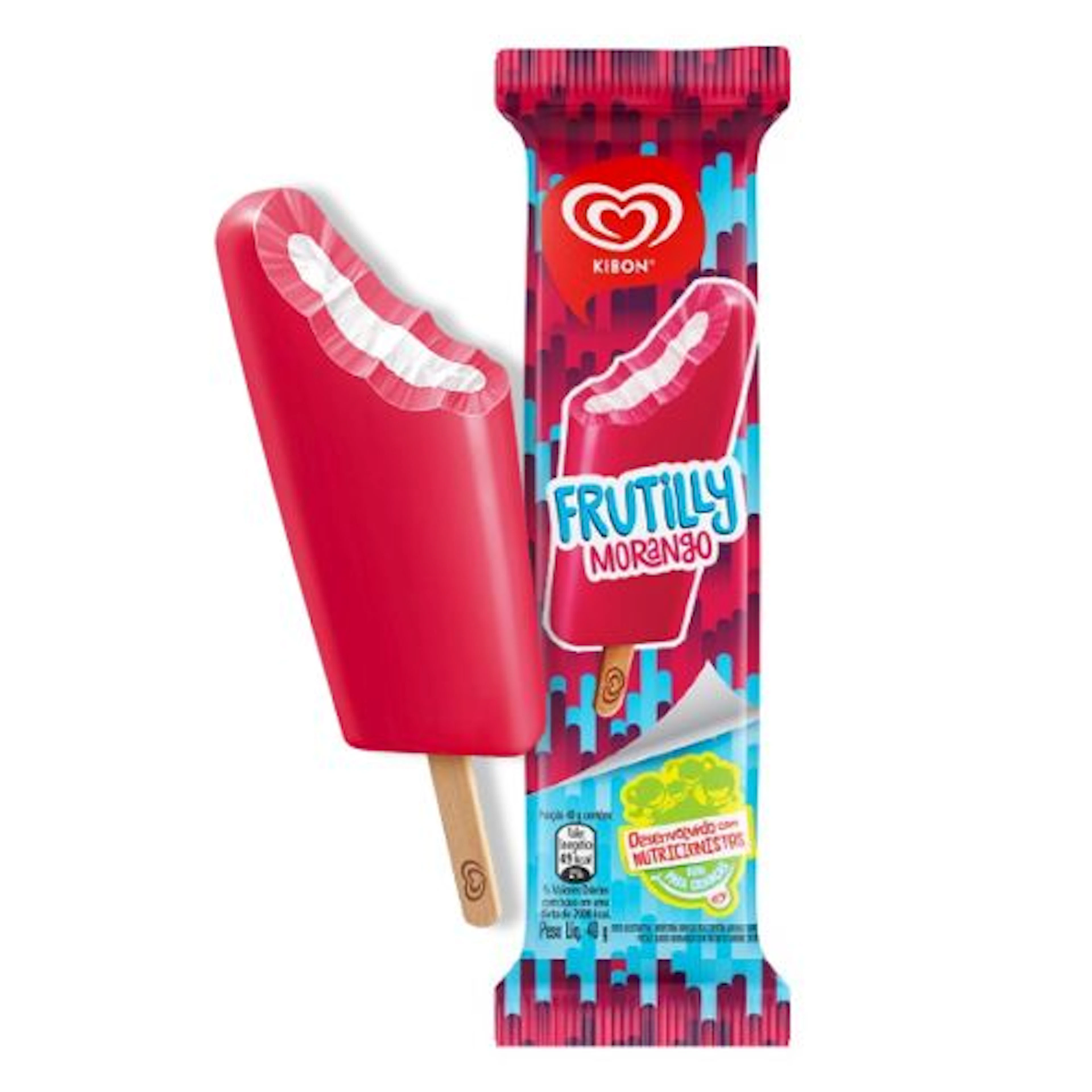 Picolé Frutilly Morango Kibon 40g