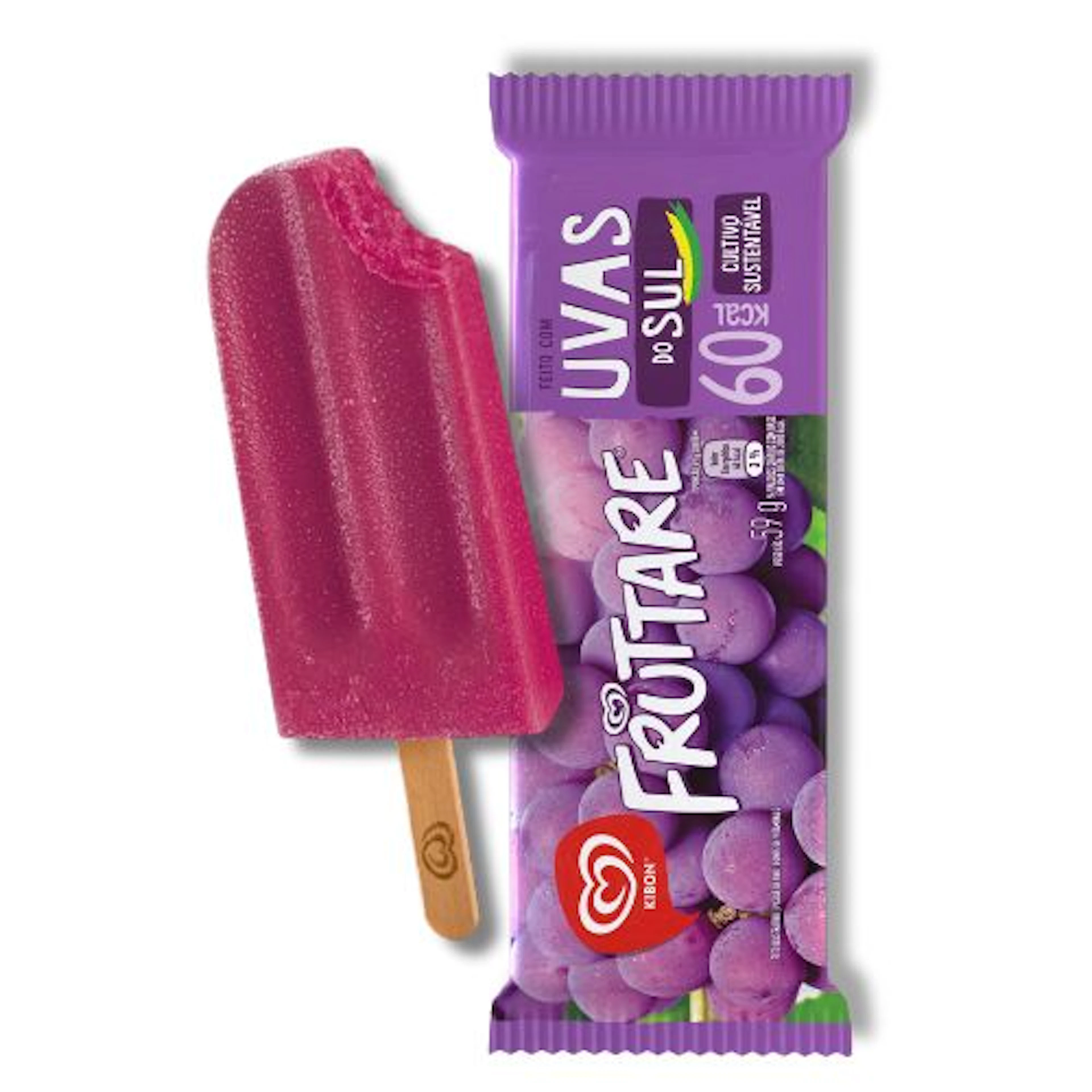 Picolé Fruttare Uva Kibon 59g