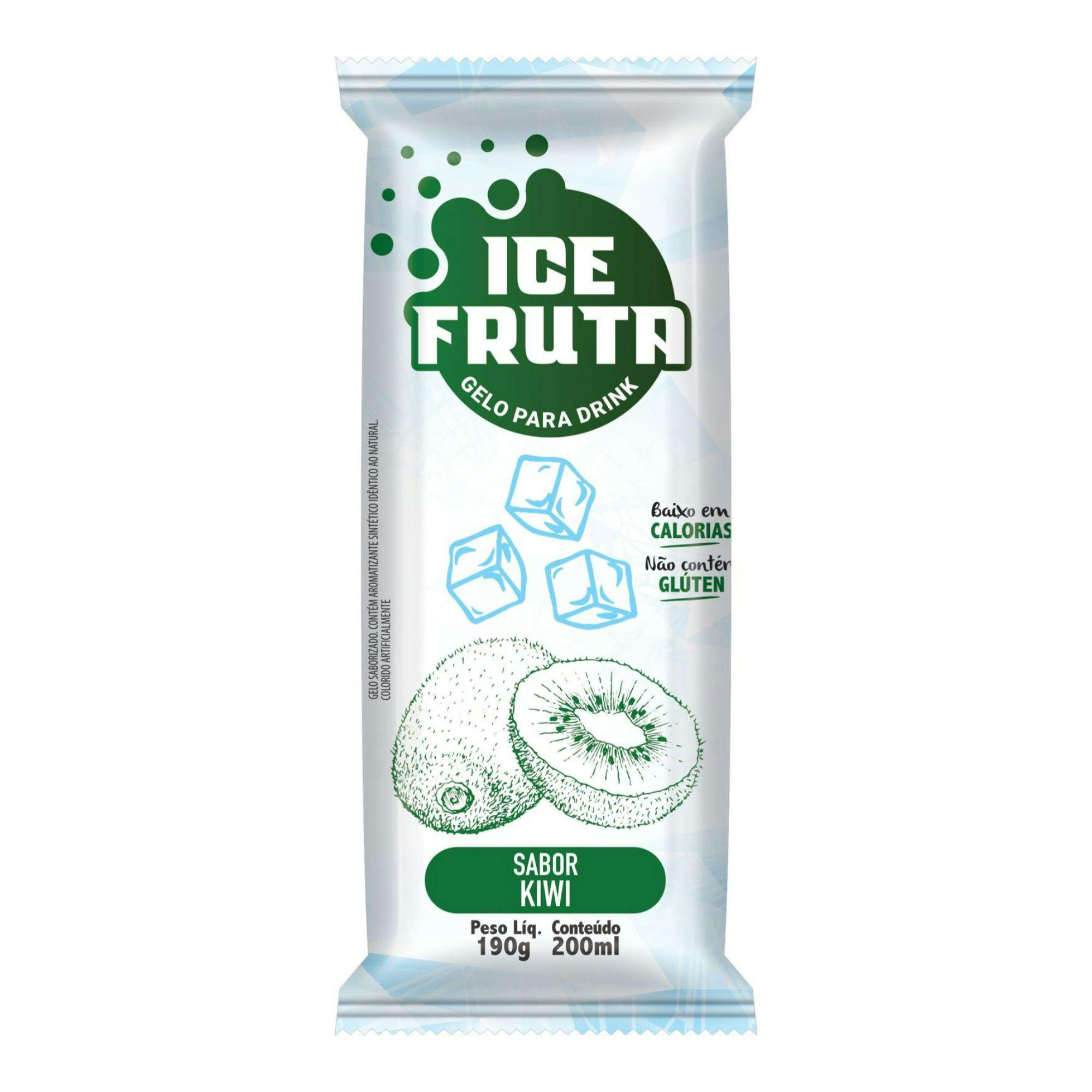 Gelo Saborizado Kiwi Ice Fruta 200ml