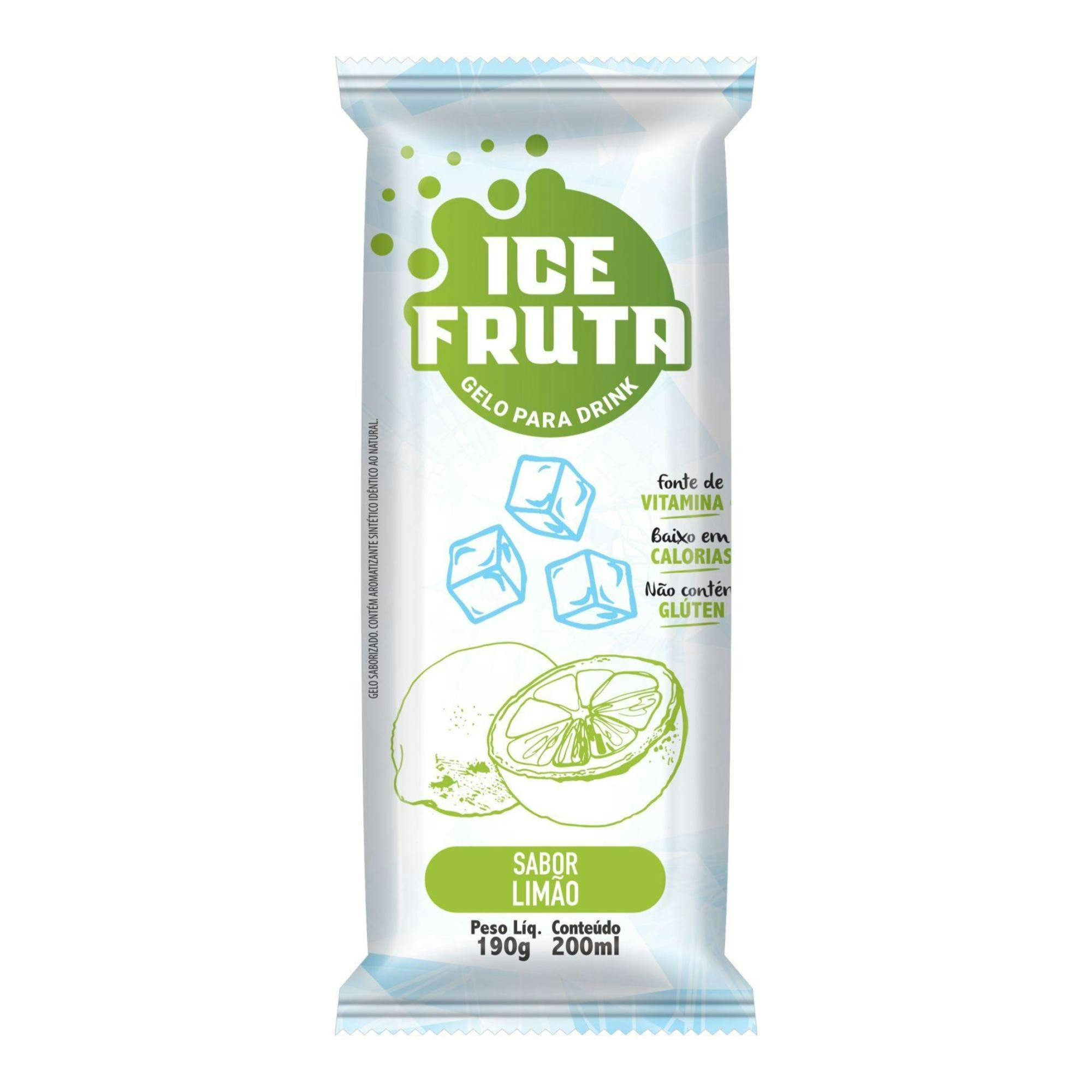 Gelo Saborizado Limão Ice Fruta 200ml