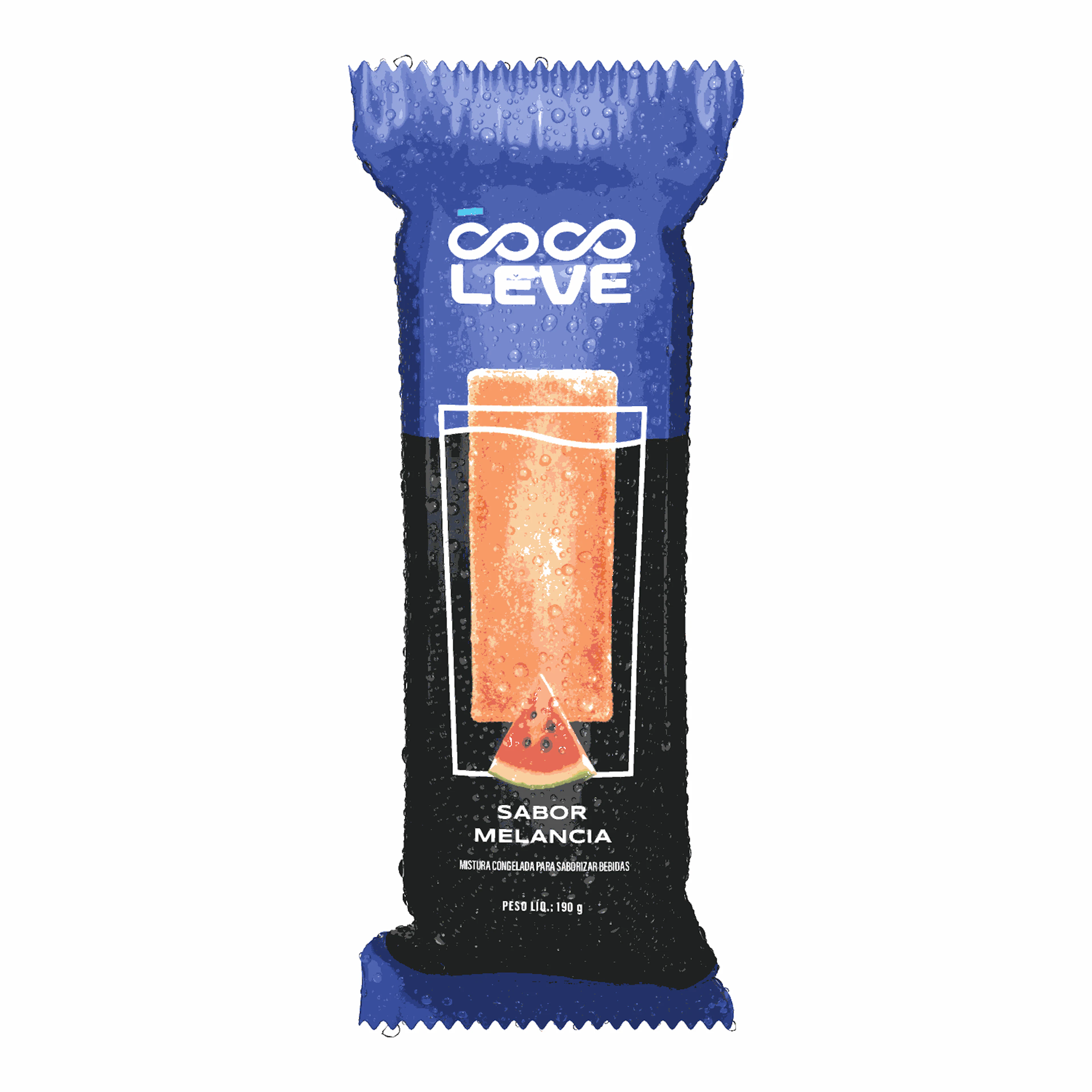 Gelo Saborizado Melancia Coco Leve 190g