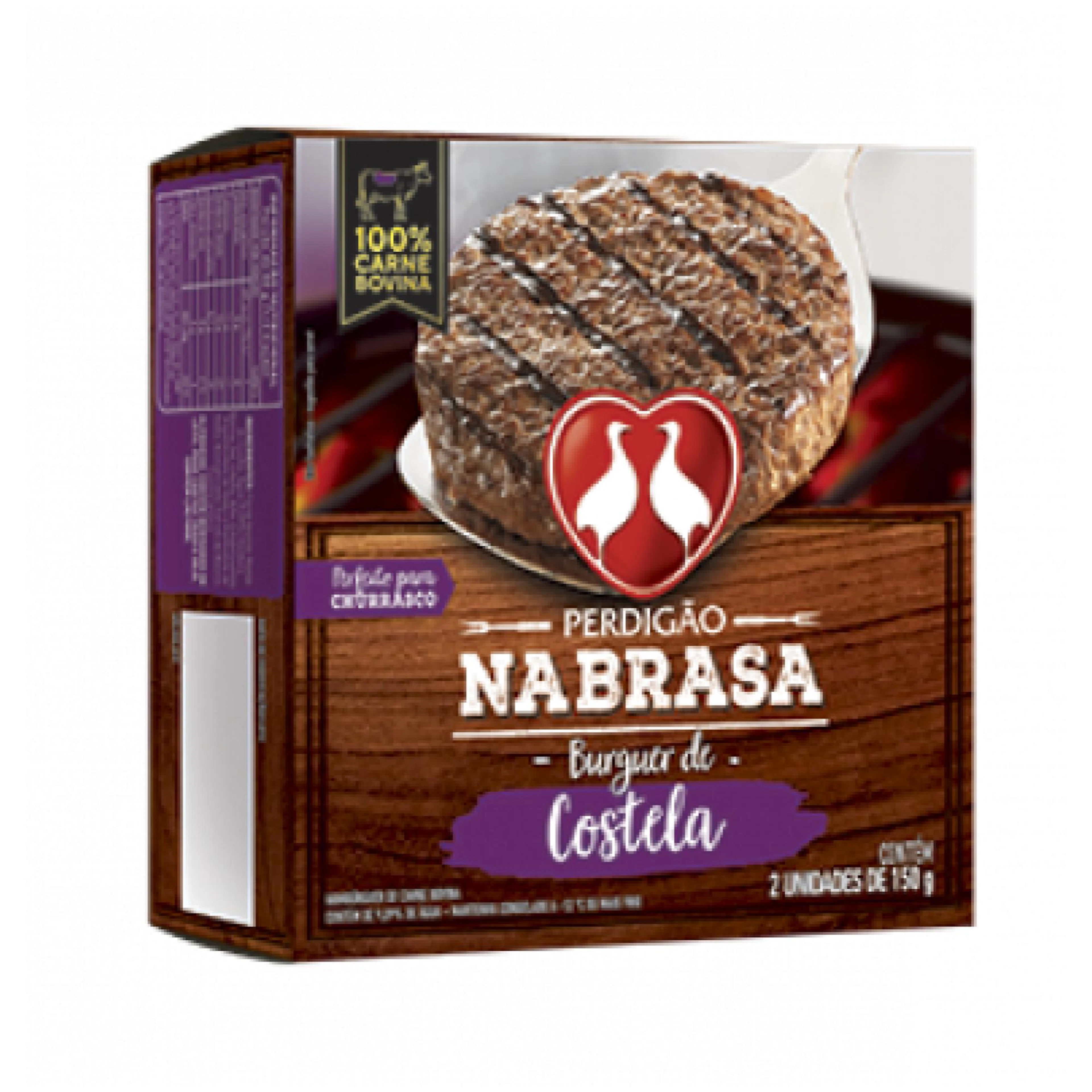 Hambúrguer Bovino de Costela Na Brasa Perdigão 150g