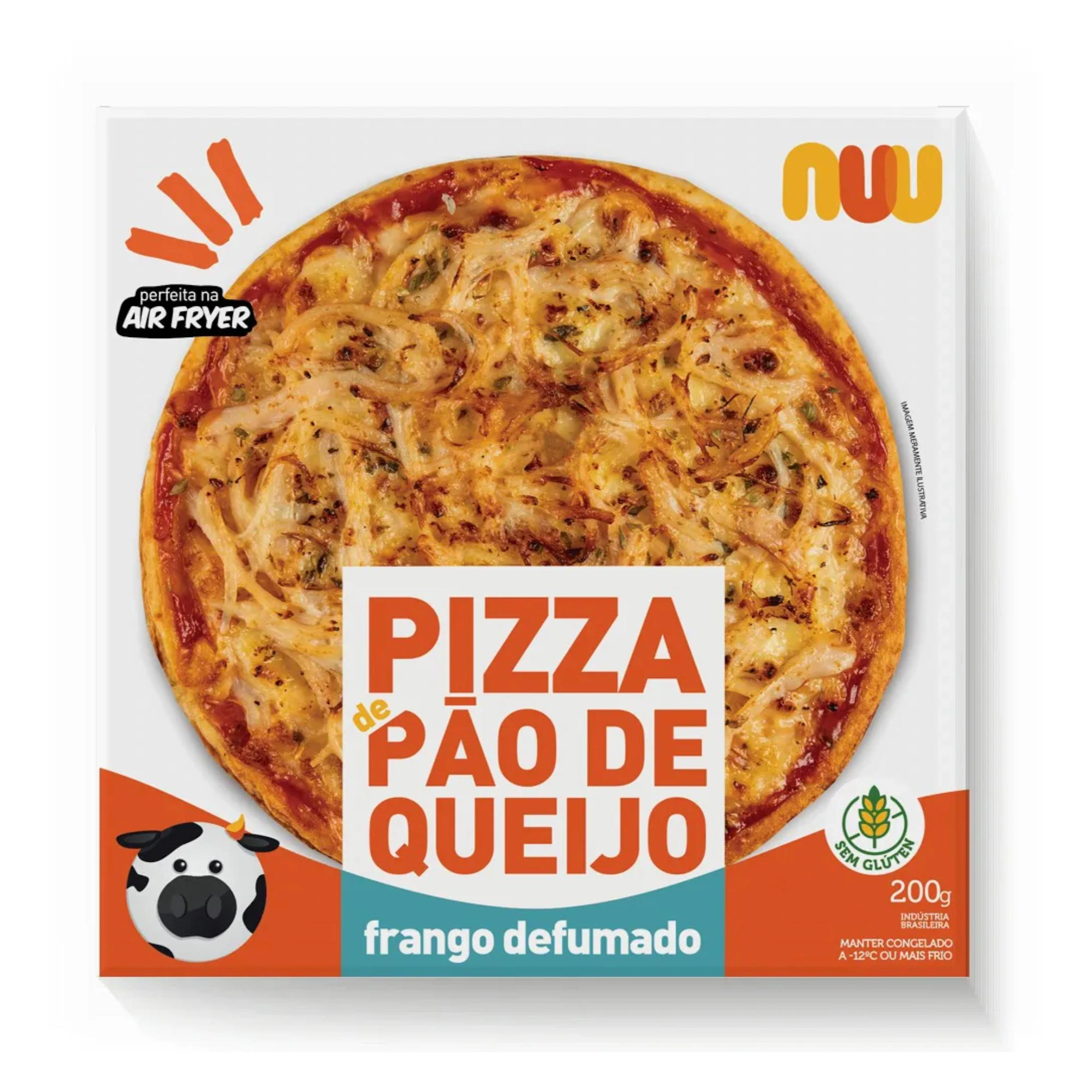 Pizza Brotinho de Pão de Queijo com Frango Defumado NUU 200g