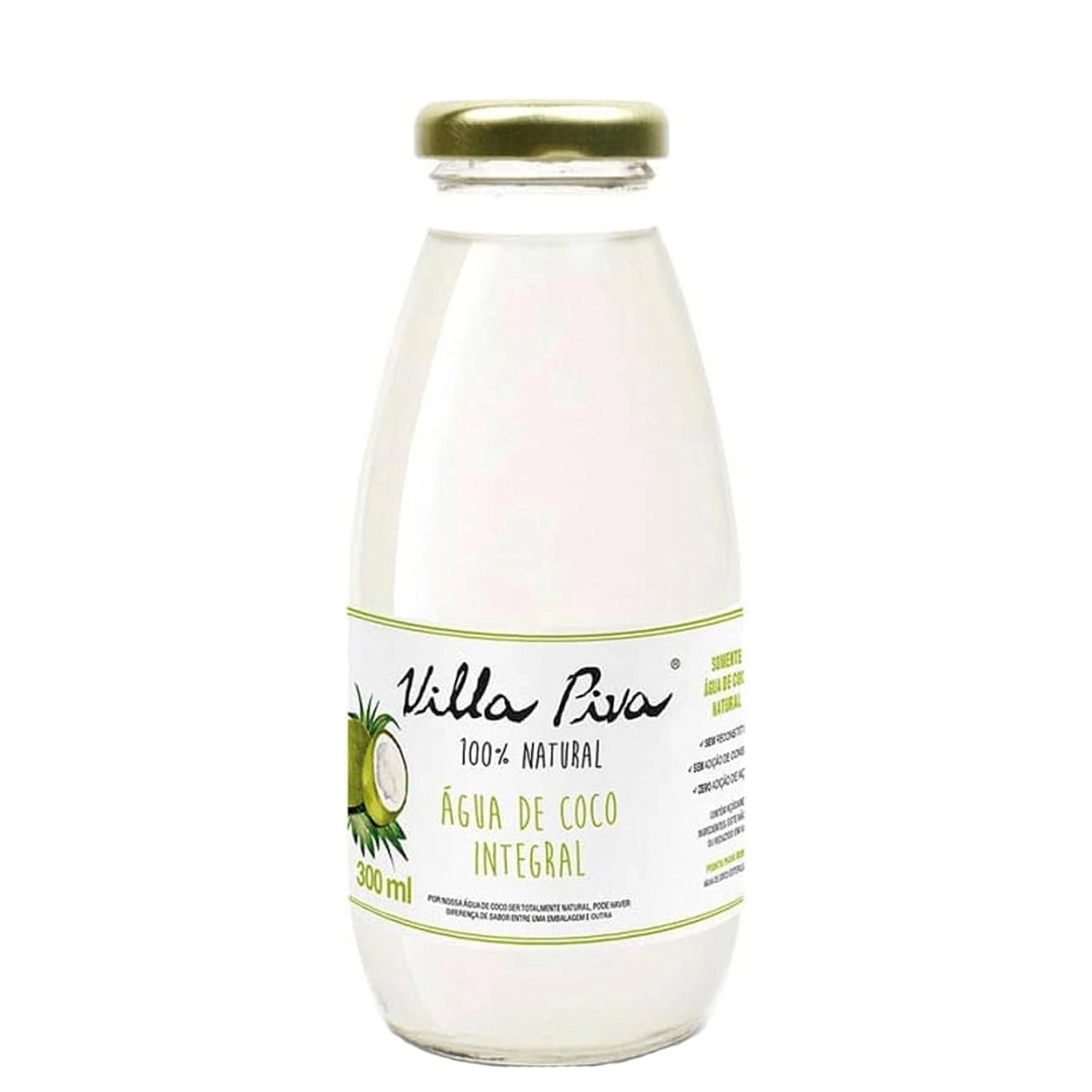 Água de Coco Integral Villa Piva garrafa 300ml