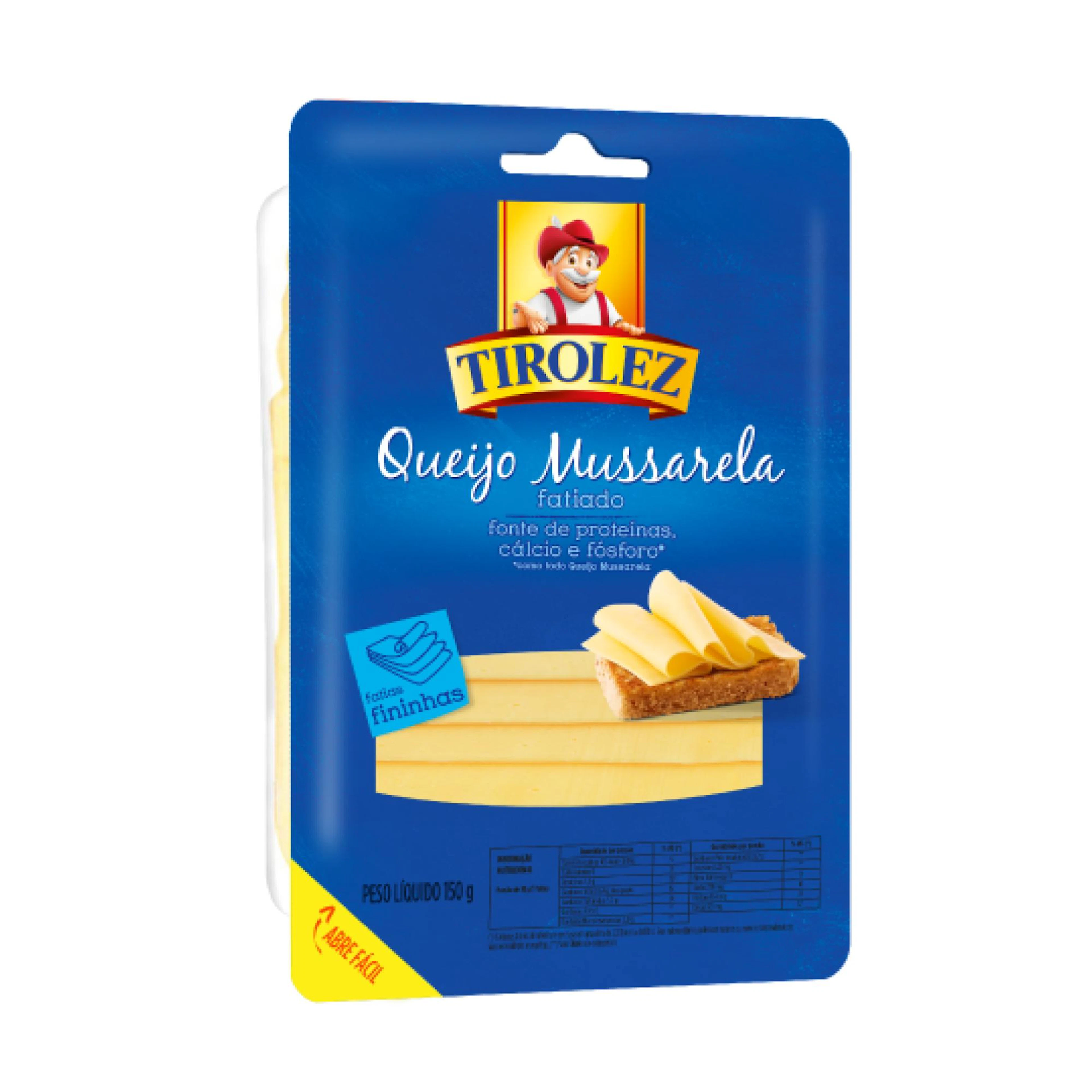 Queijo Mussarela Fatiado Tirolez 150g